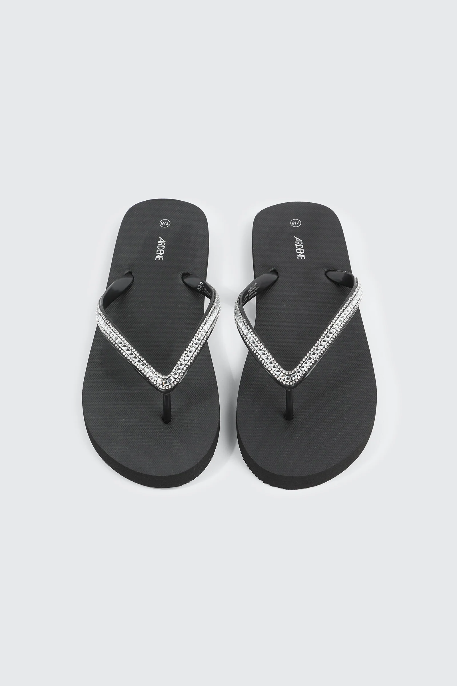 Rhinestone Straps Flip Flops - Image 4