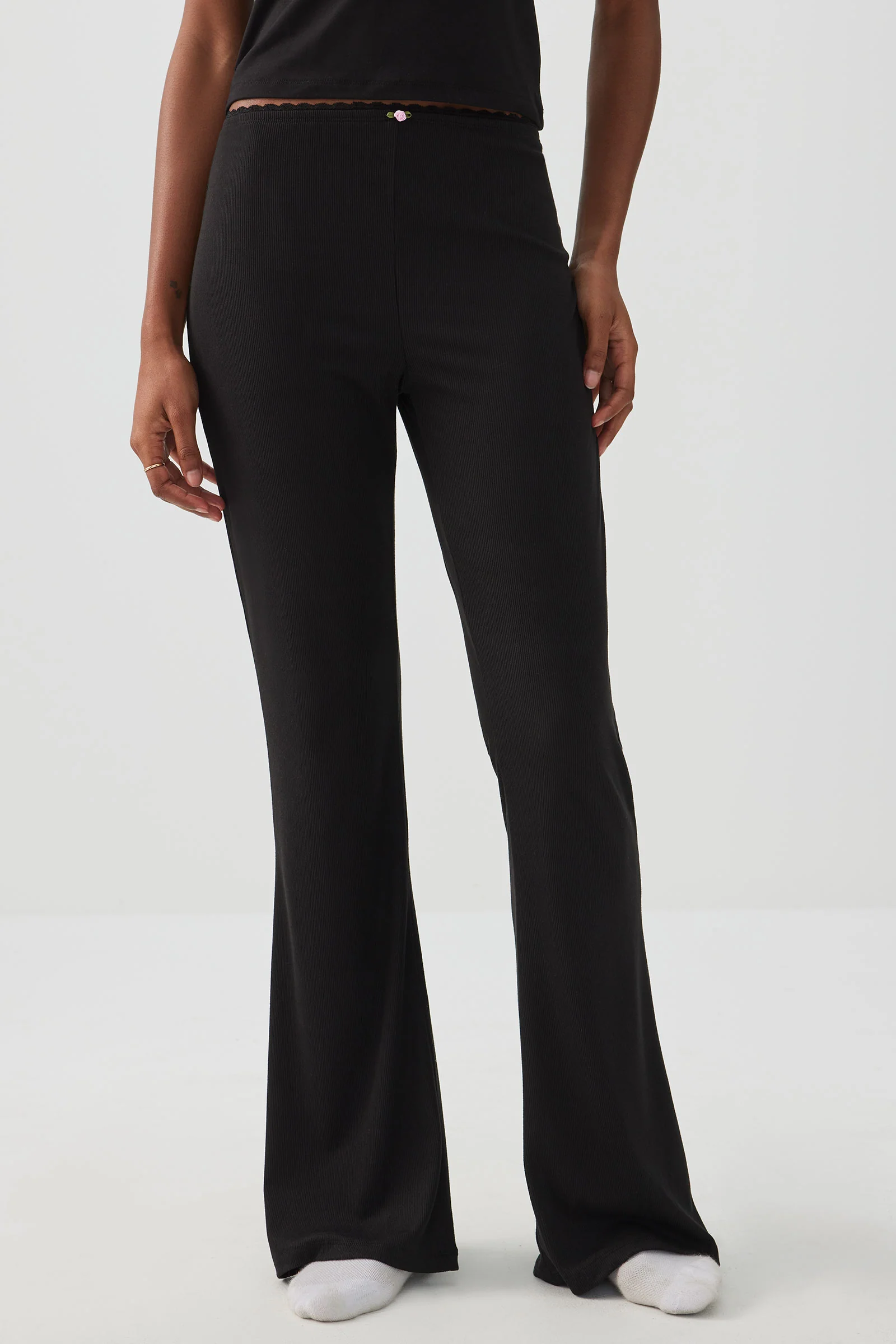 Rib Flare PJ Pants - Image 2