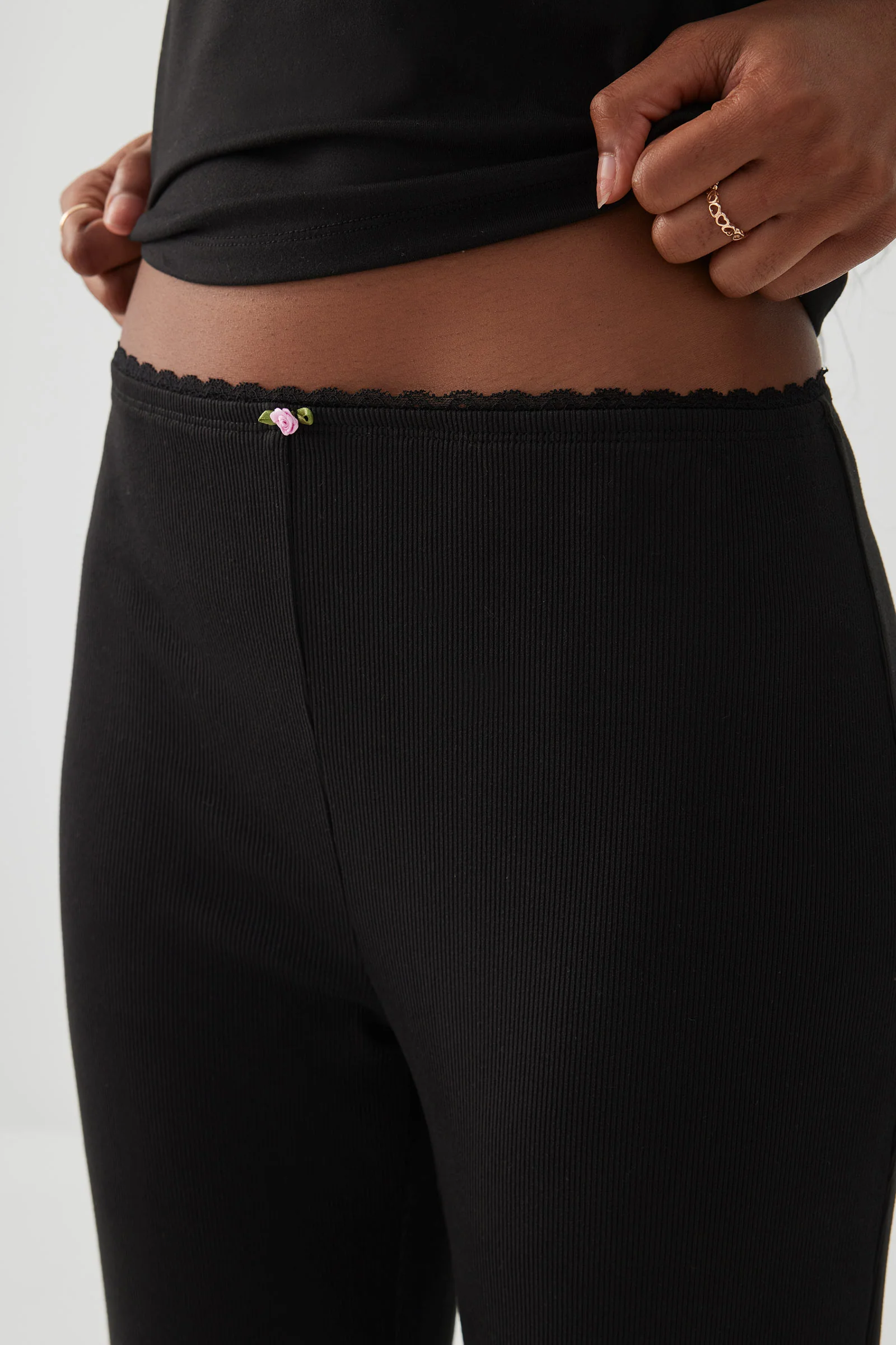 Rib Flare PJ Pants - Image 3