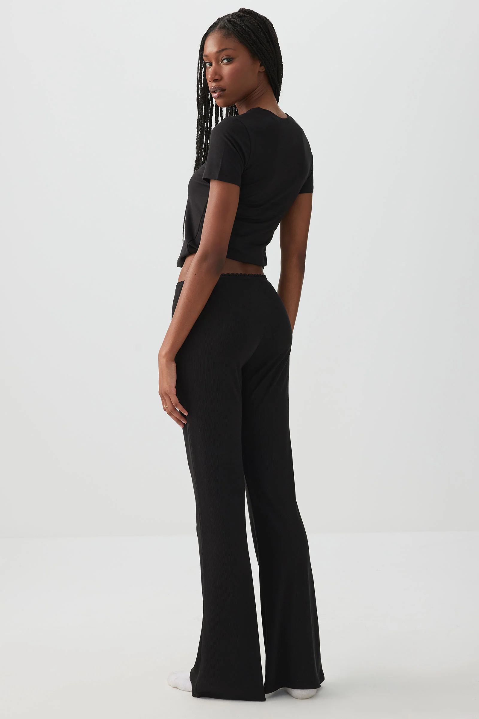 Rib Flare PJ Pants - Image 4