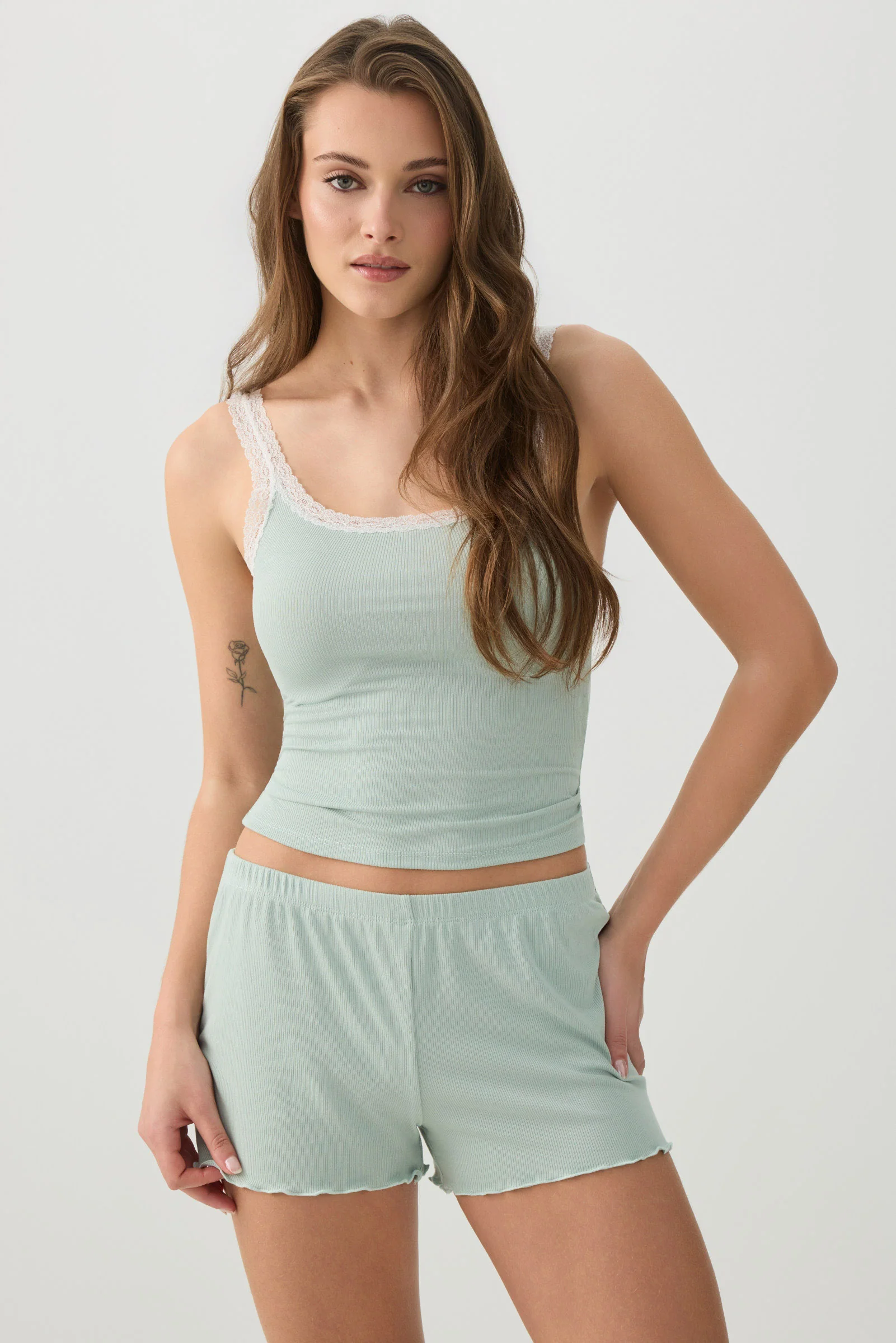 Rib PJ Shorts - Image 3