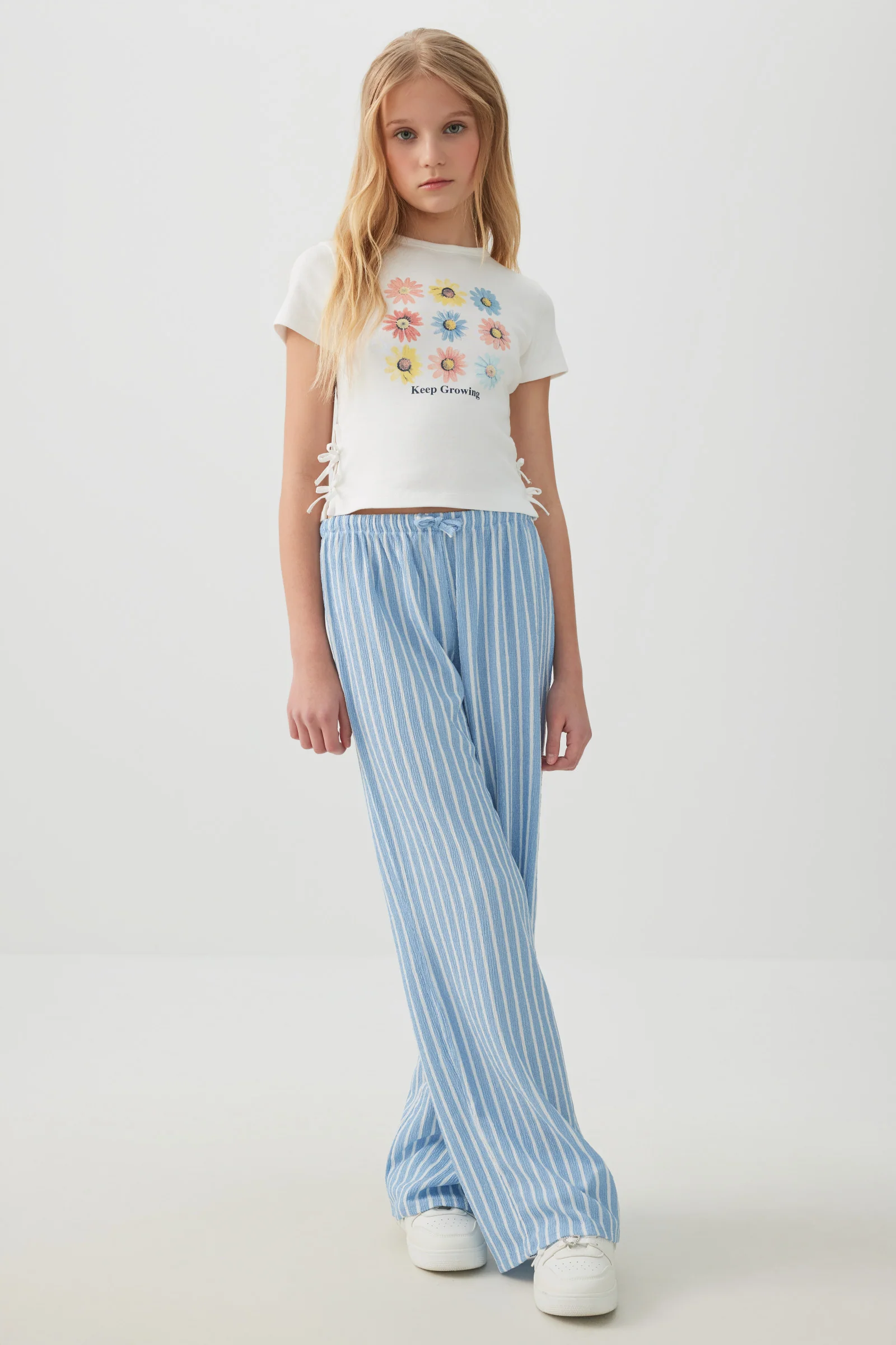 Rib Tee with Side Ties - Image 3