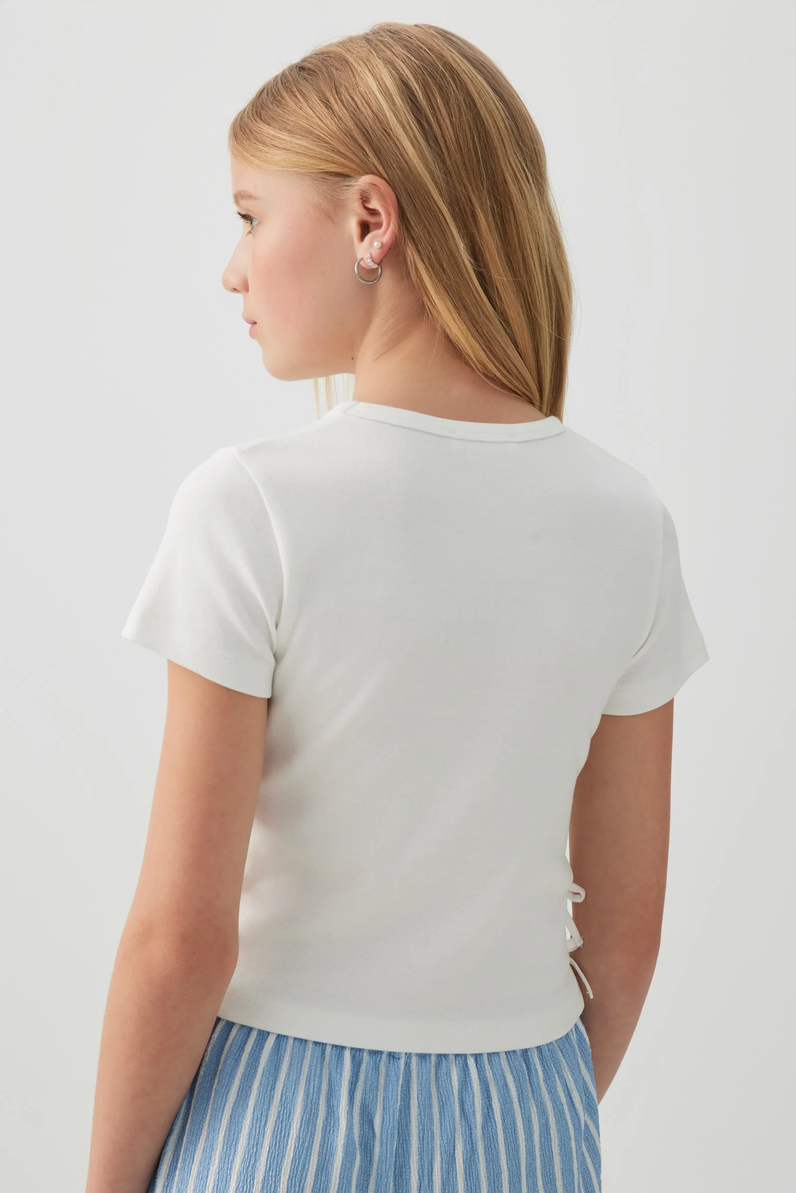 Rib Tee with Side Ties - Image 4