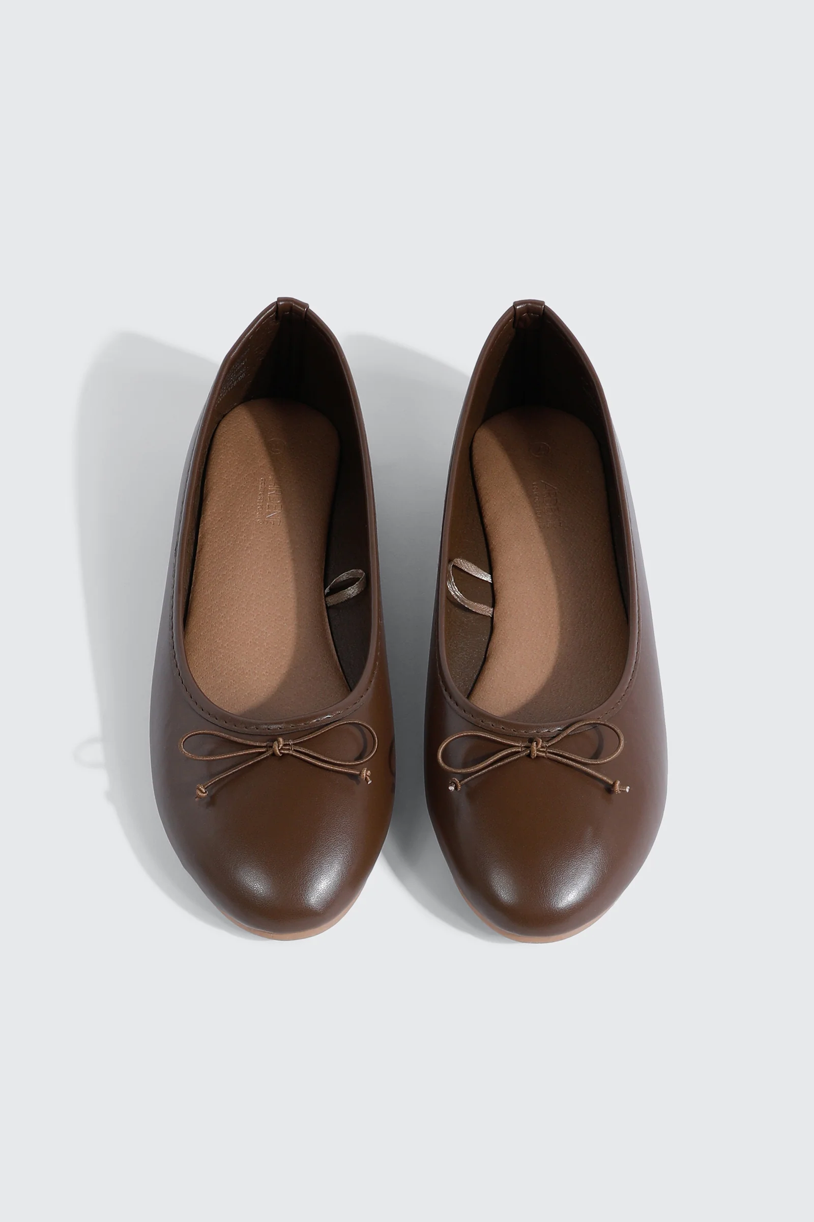 Round Toe Ballet Flats with Bow - Image 4