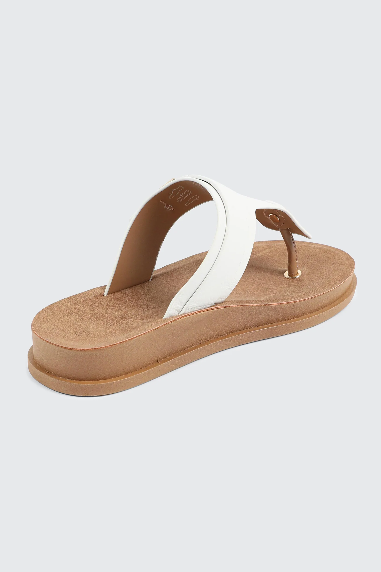Round Toe T Strap Sandals - Image 3