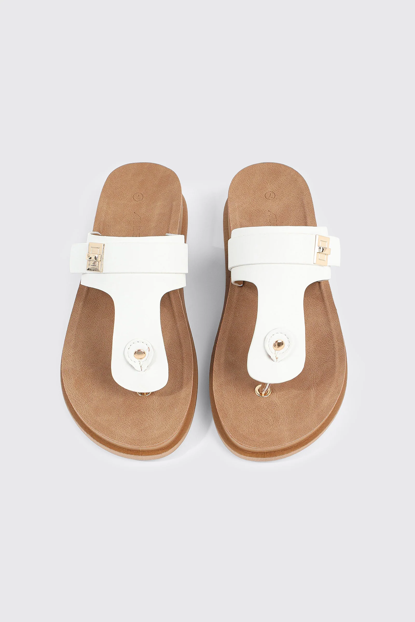 Round Toe T Strap Sandals - Image 4