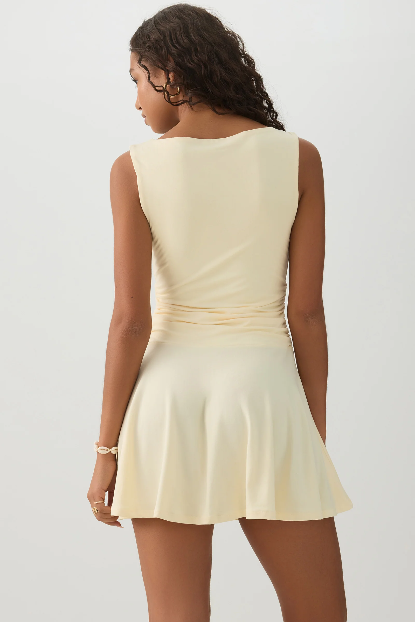 Ruched Mini Dress - Image 4