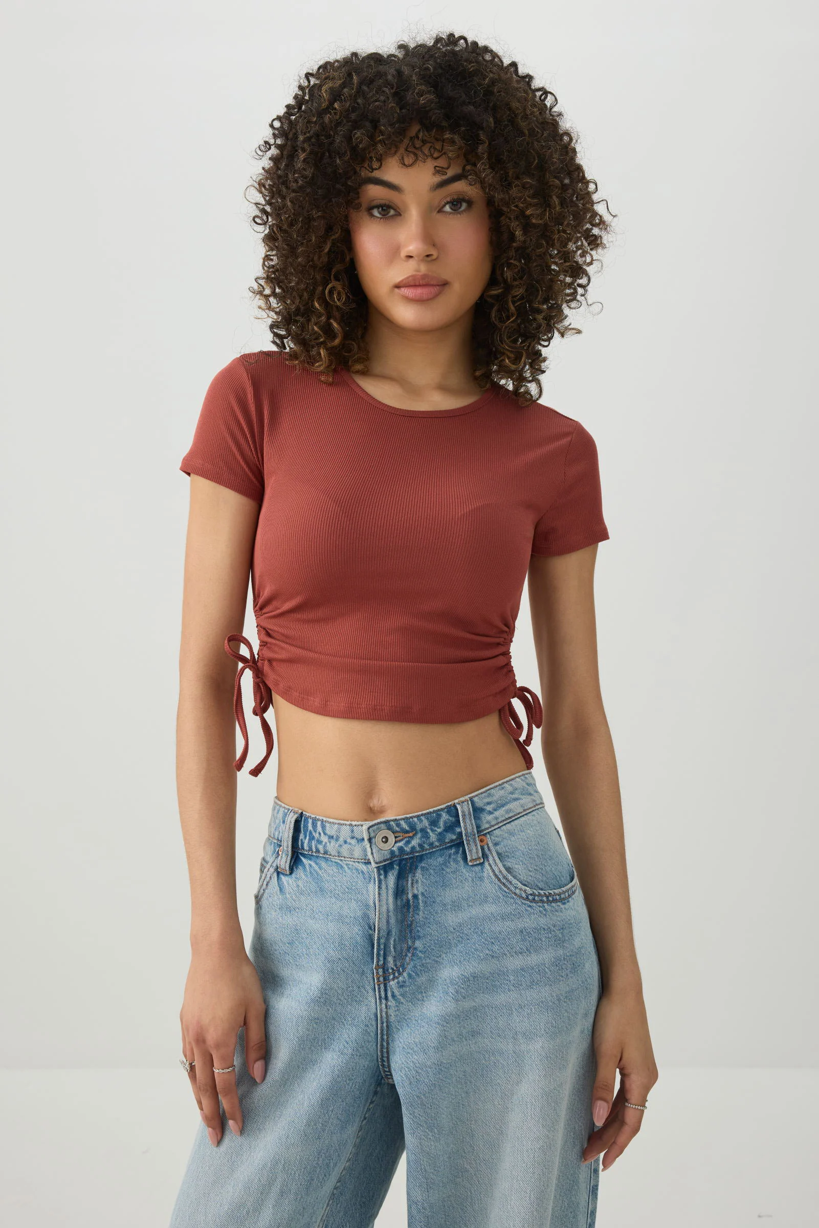 Ruched Side Ultra Crop Top - Image 2