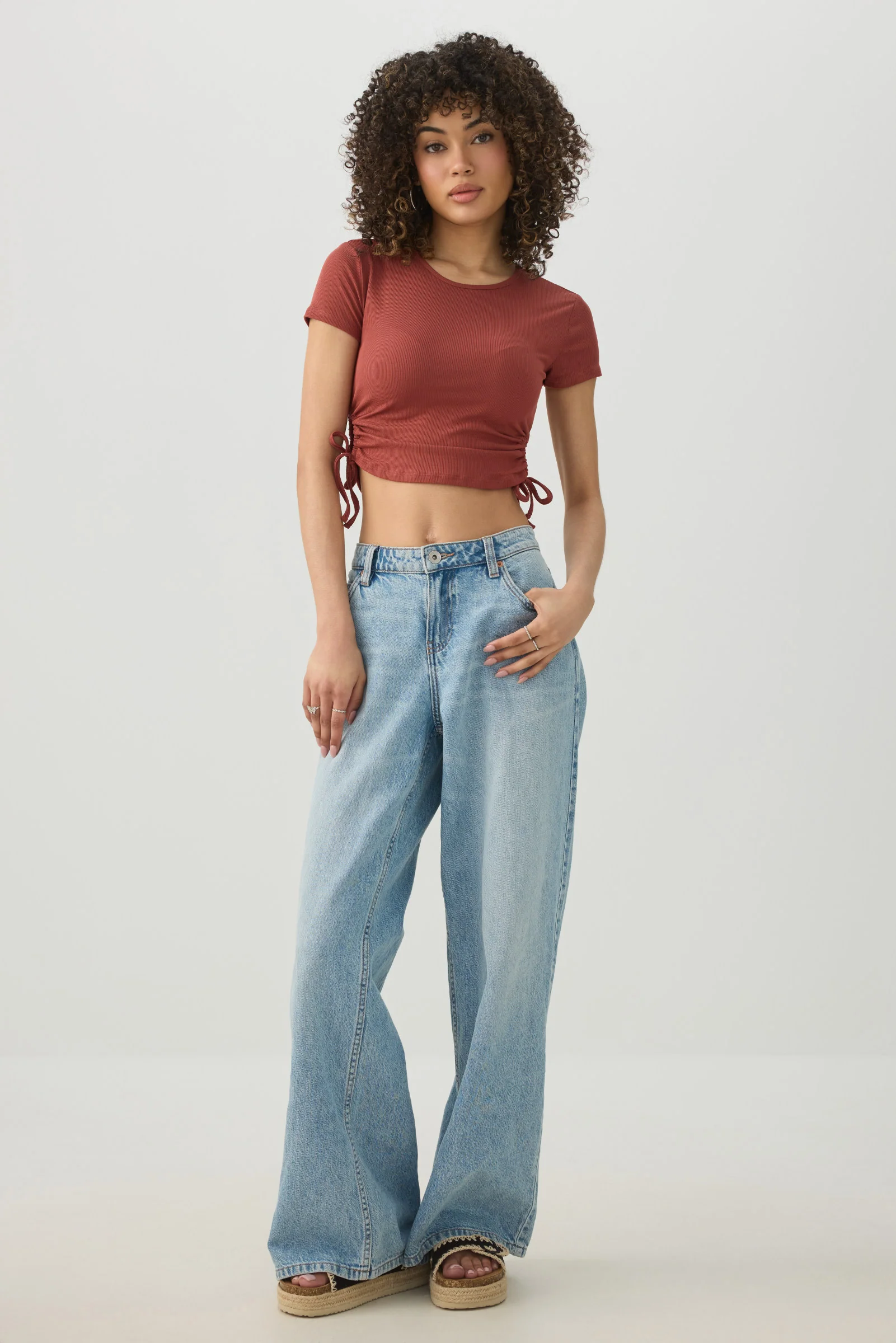 Ruched Side Ultra Crop Top - Image 3