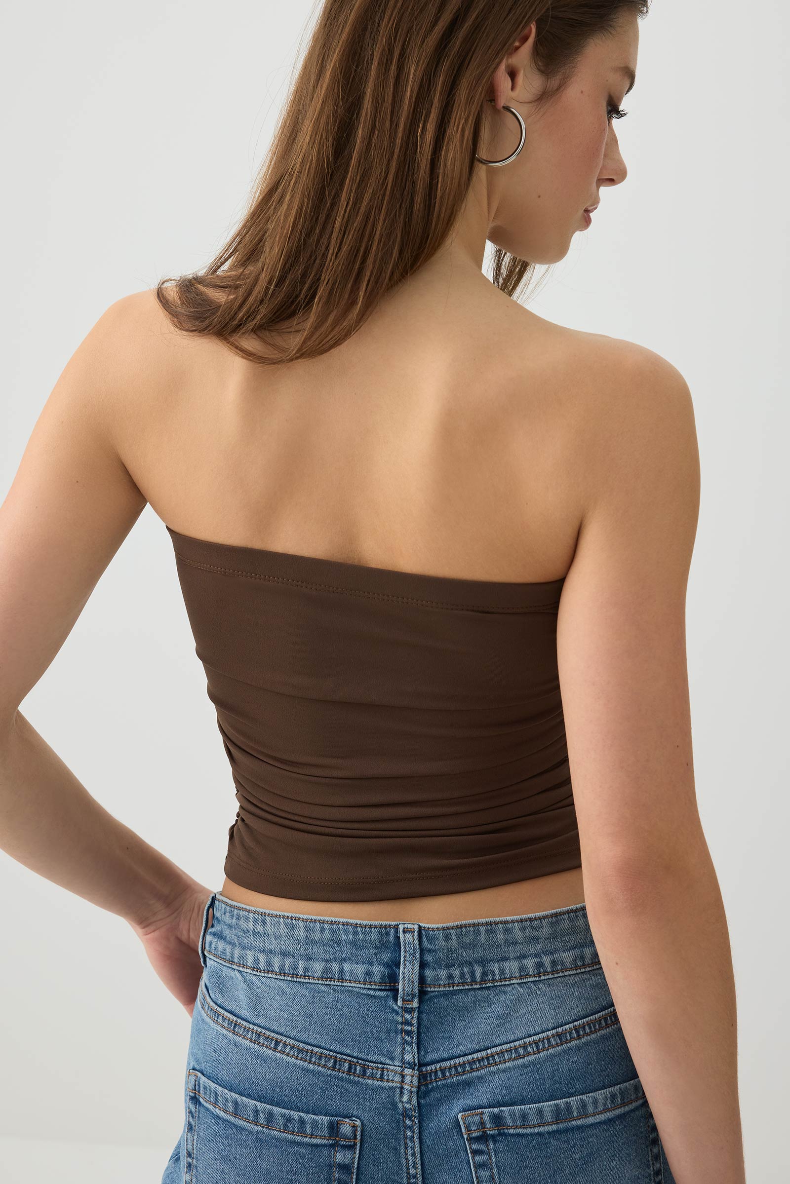 Ruched Tube Top - Image 4