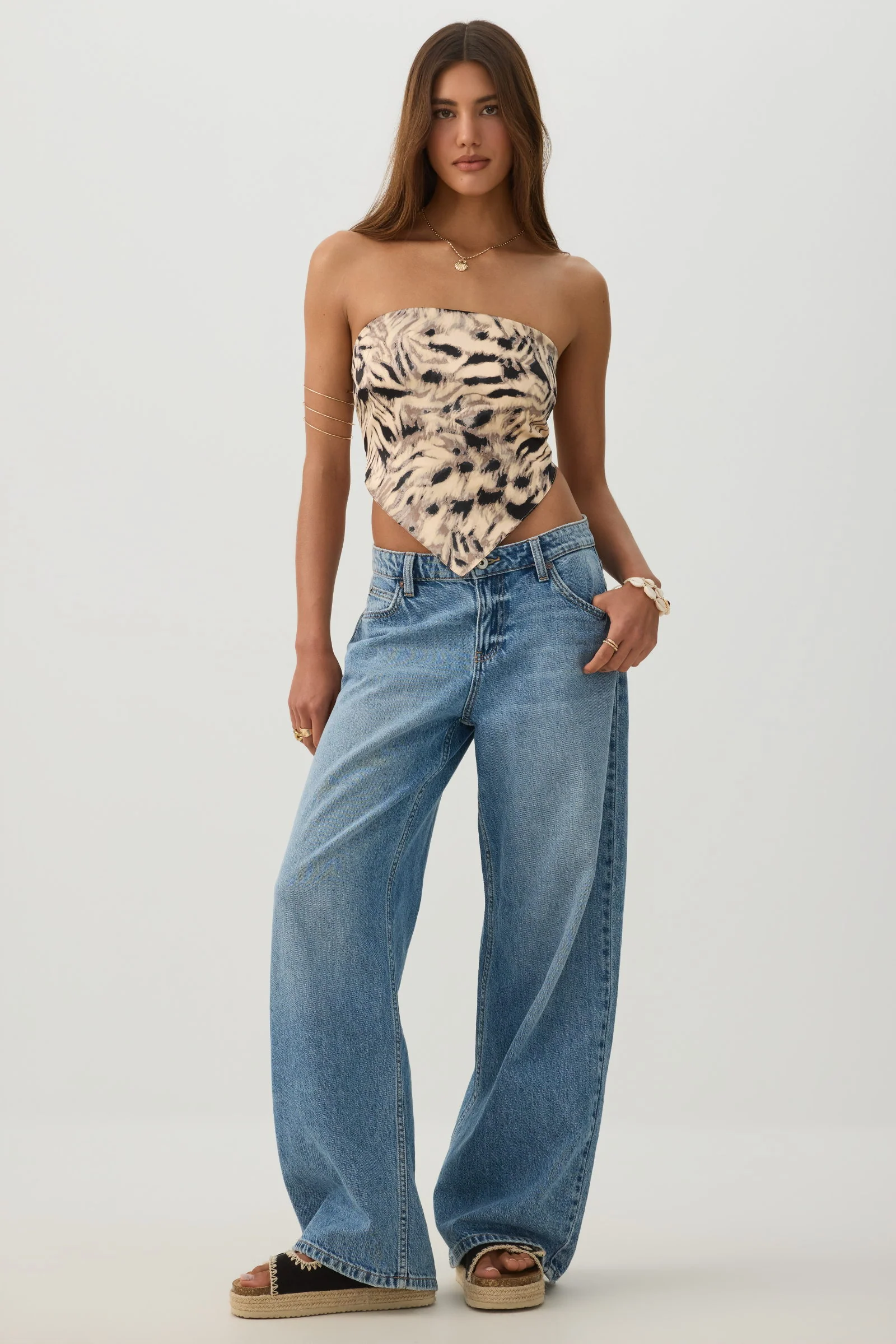 Satin Bandeau Tube Top - Image 2