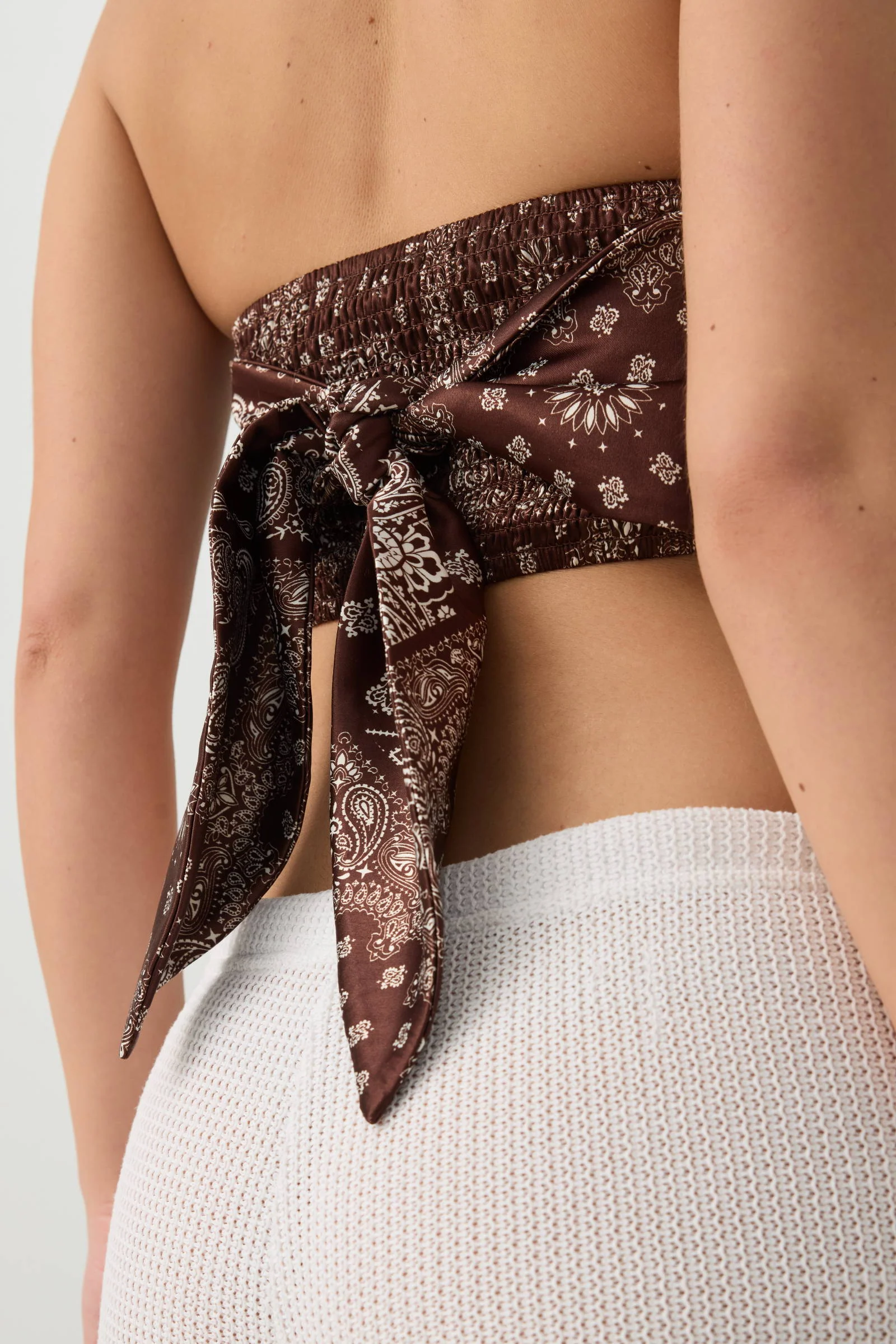 Satin Bandeau Tube Top - Image 3