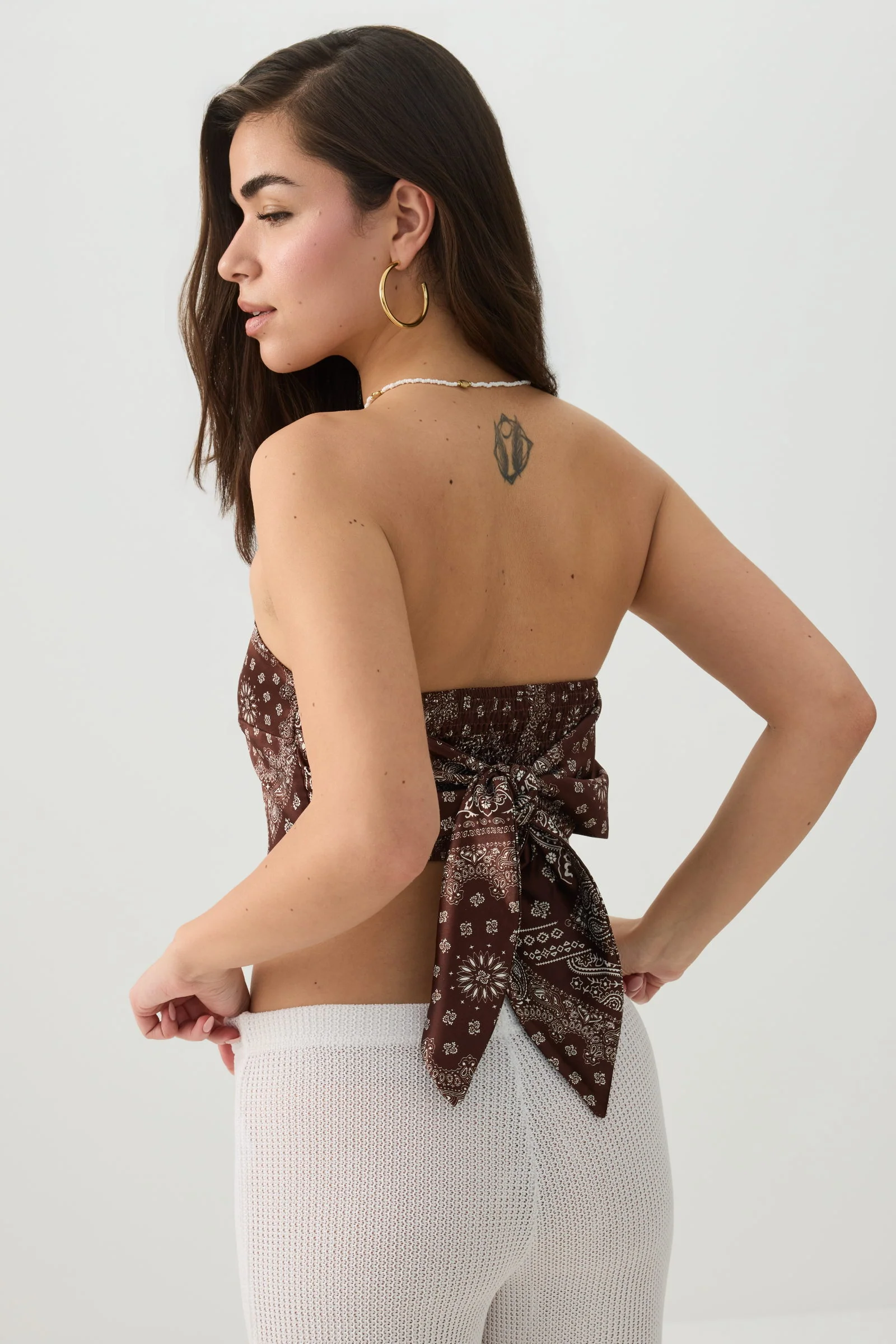 Satin Bandeau Tube Top - Image 4