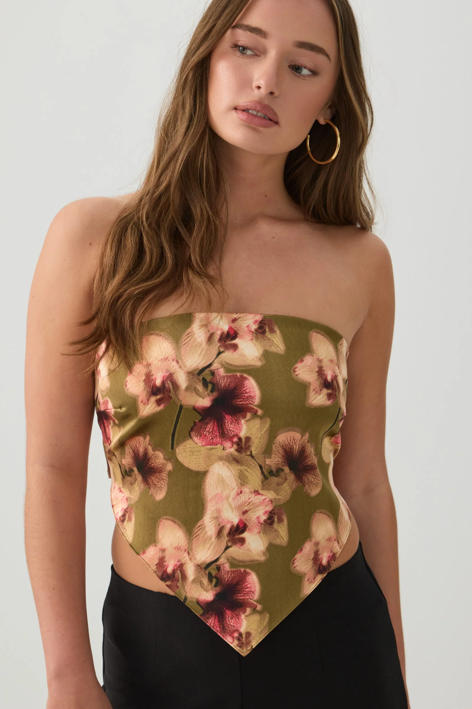Satin Bandeau Tube Top - Image 3