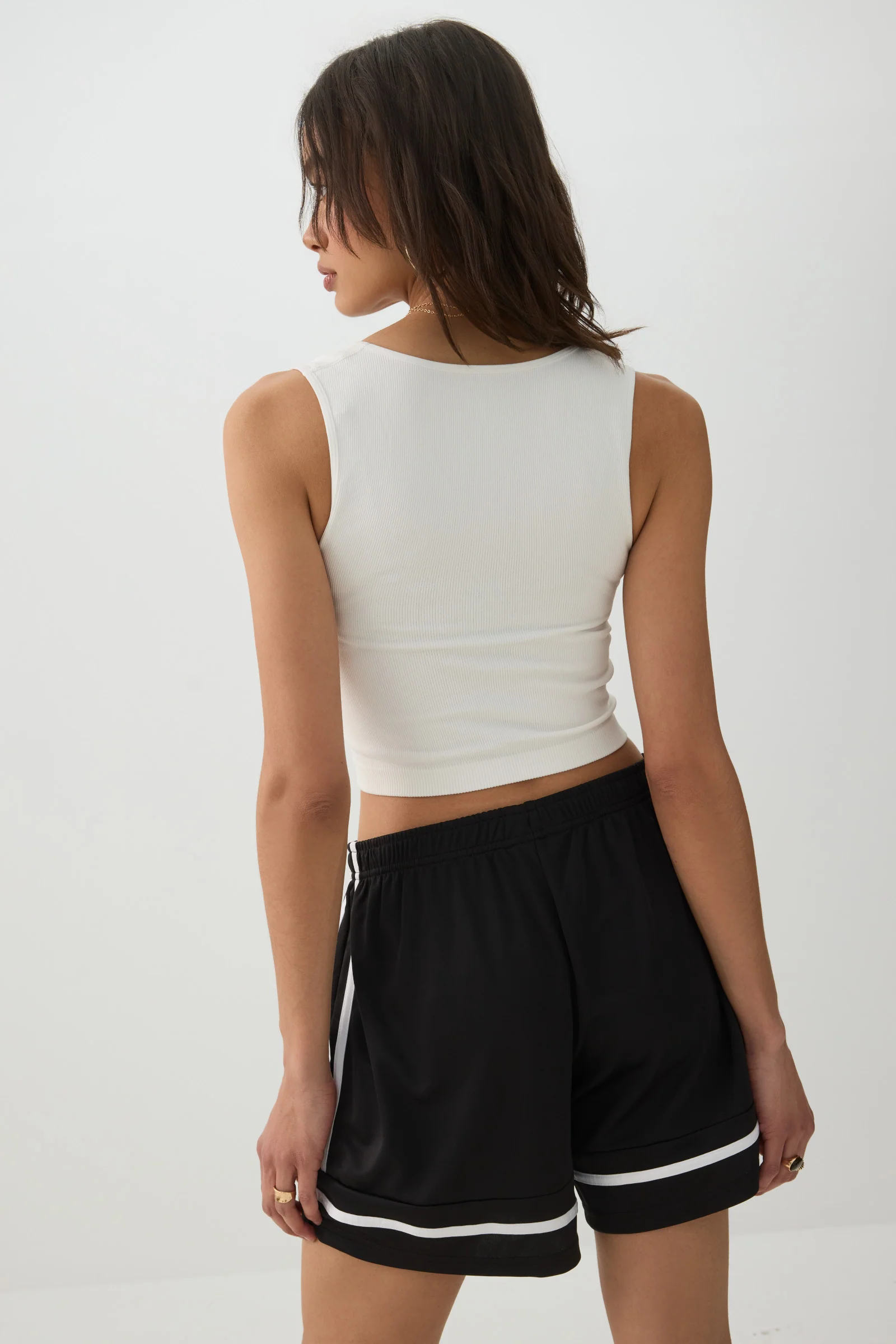 Seamless Ribbed Trapeze Tank Top - Image 4