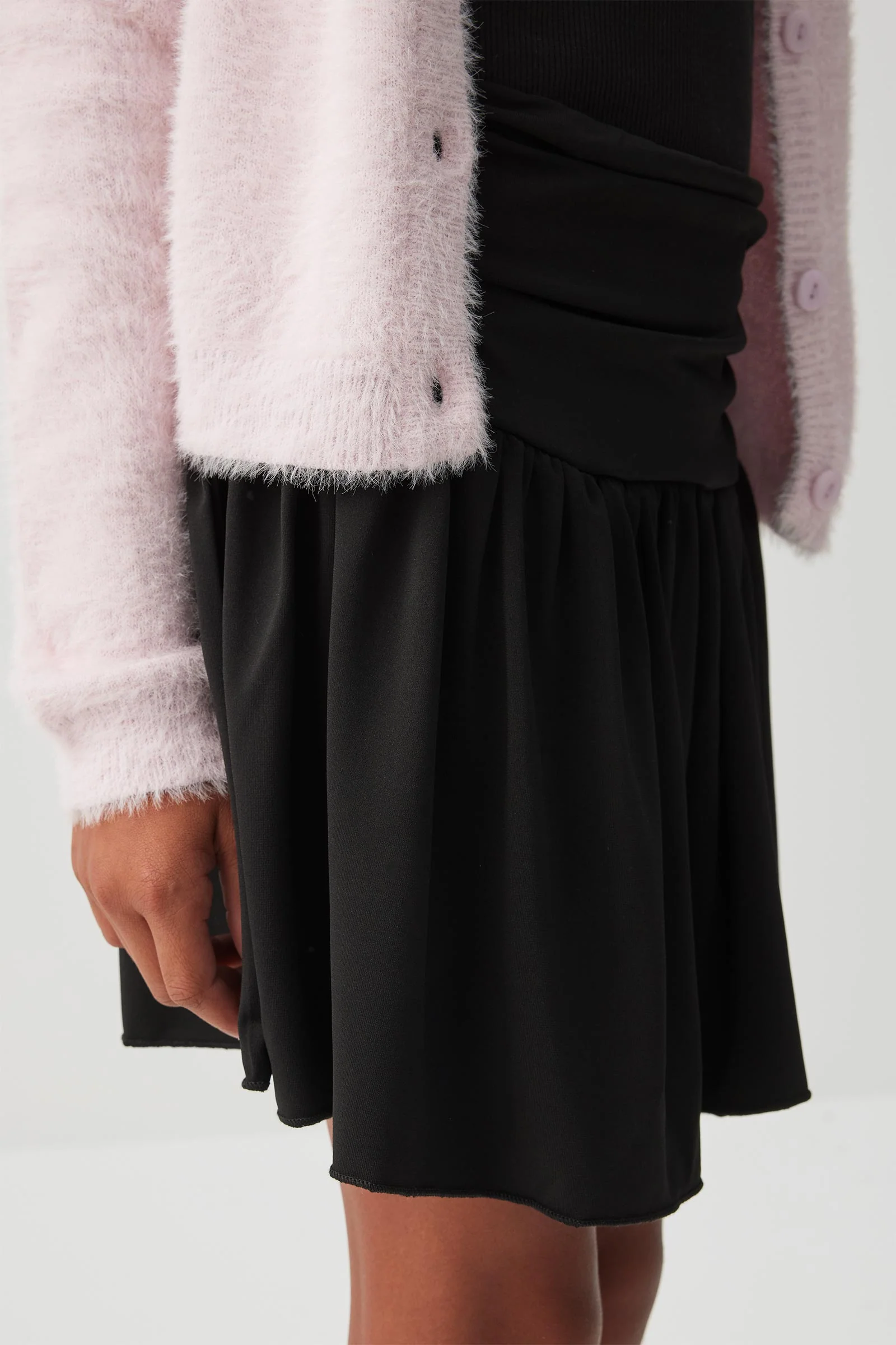 Shirred Waist Mini Skirt - Image 3