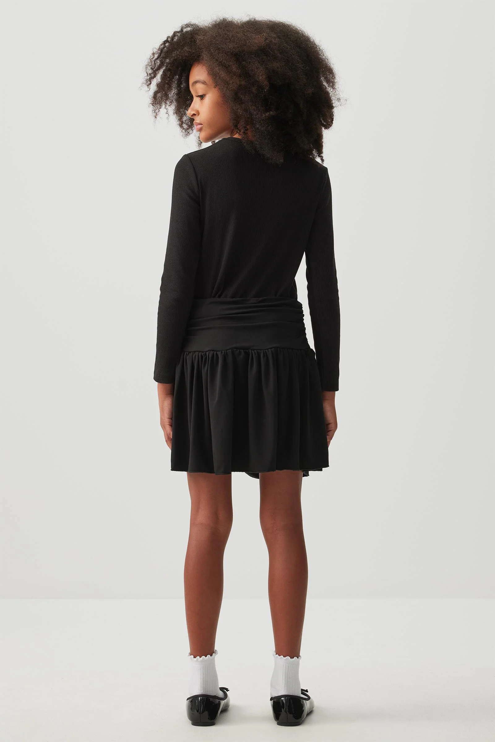 Shirred Waist Mini Skirt - Image 4
