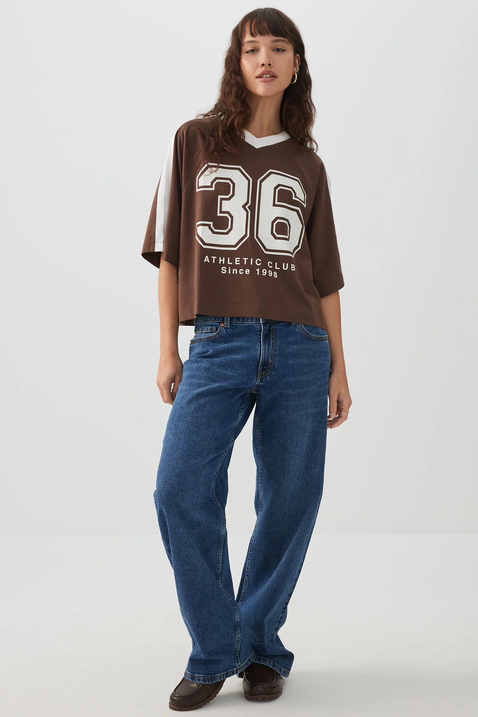 Short Boxy Jersey T-Shirt - Image 2