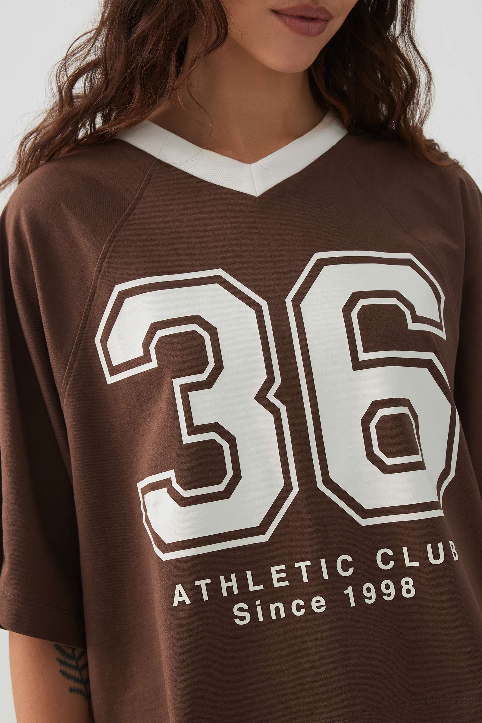 Short Boxy Jersey T-Shirt - Image 3