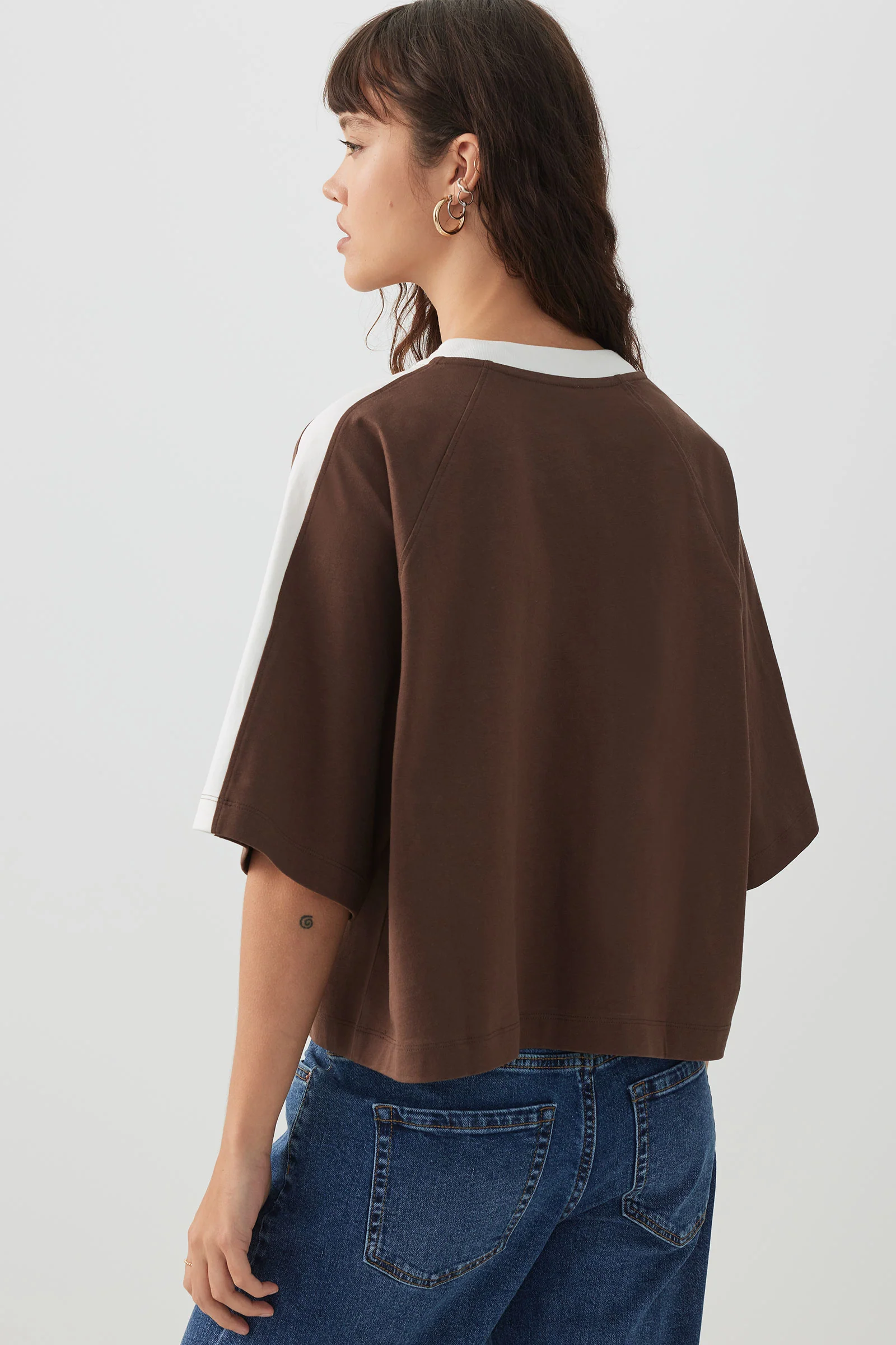 Short Boxy Jersey T-Shirt - Image 4