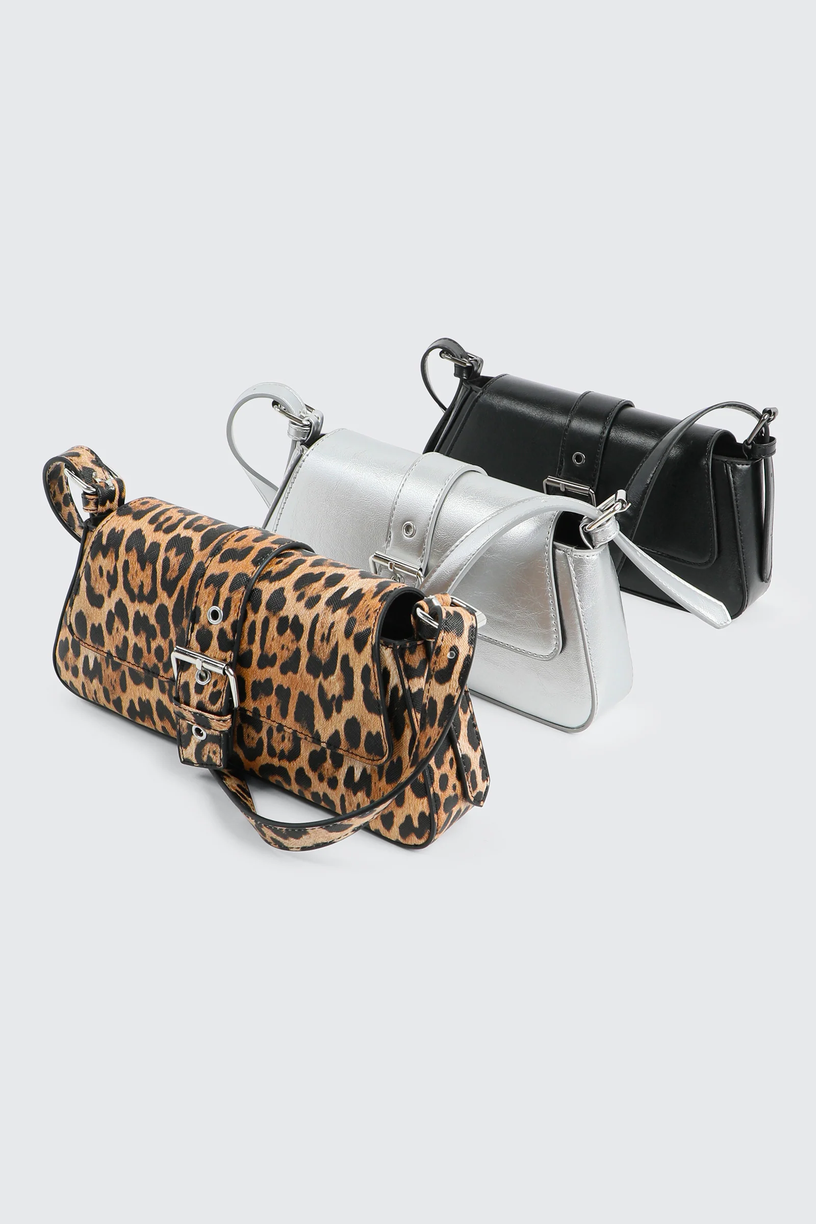 Shoulder Bag with Buckle - Image 4