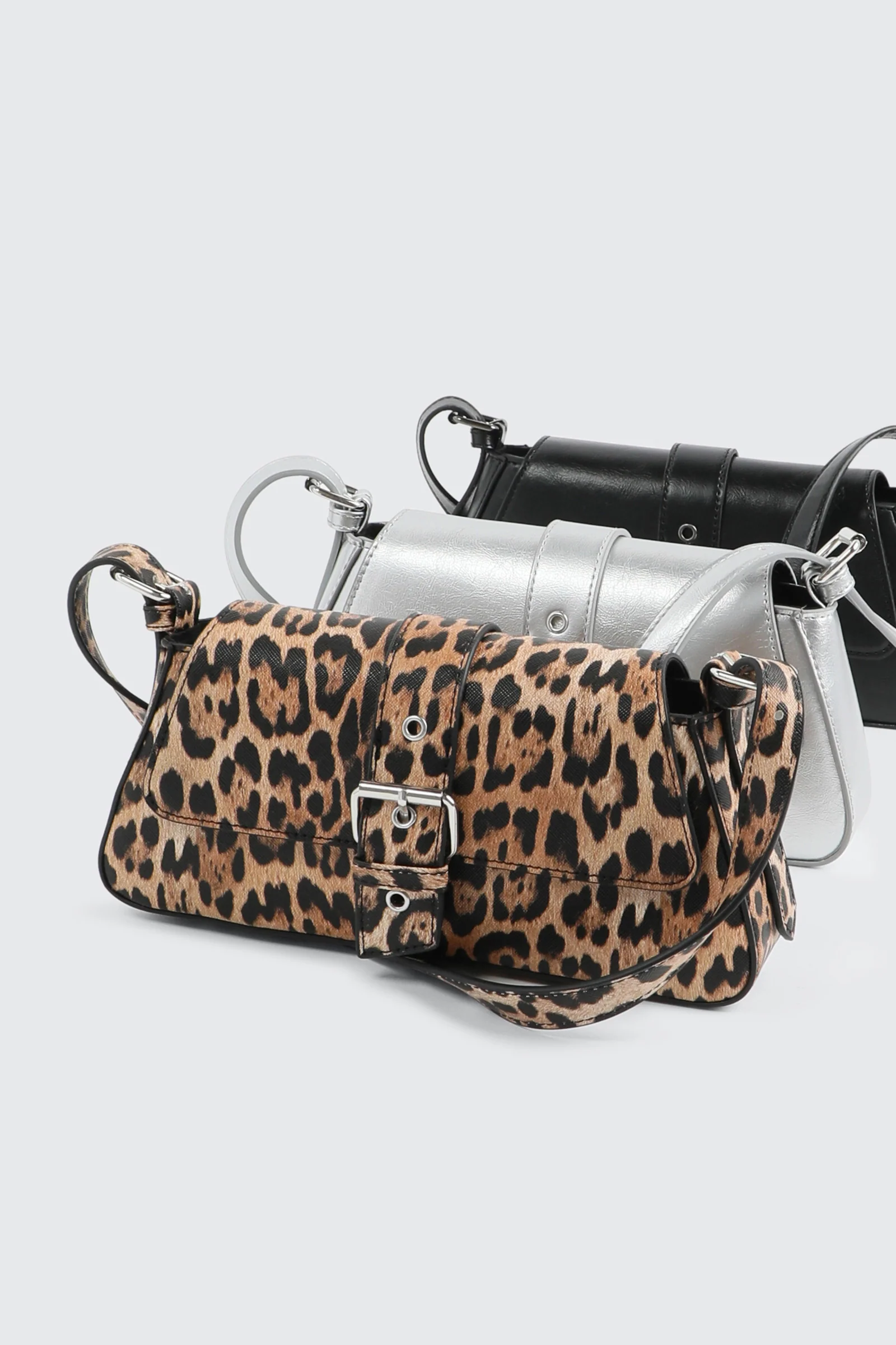 Shoulder Bag with Buckle - Image 4