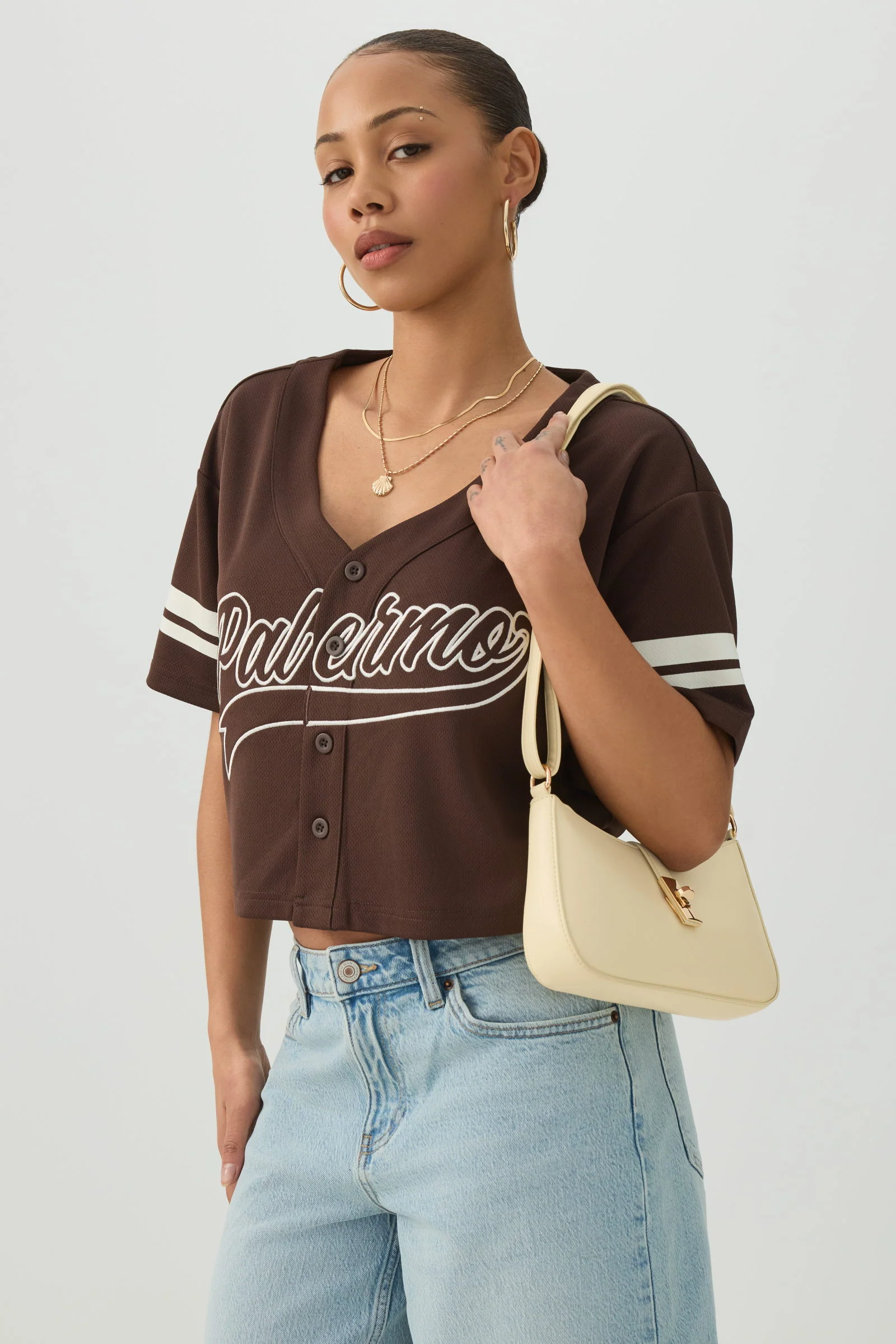 Shoulder Bag with Turn Lock - Image 5