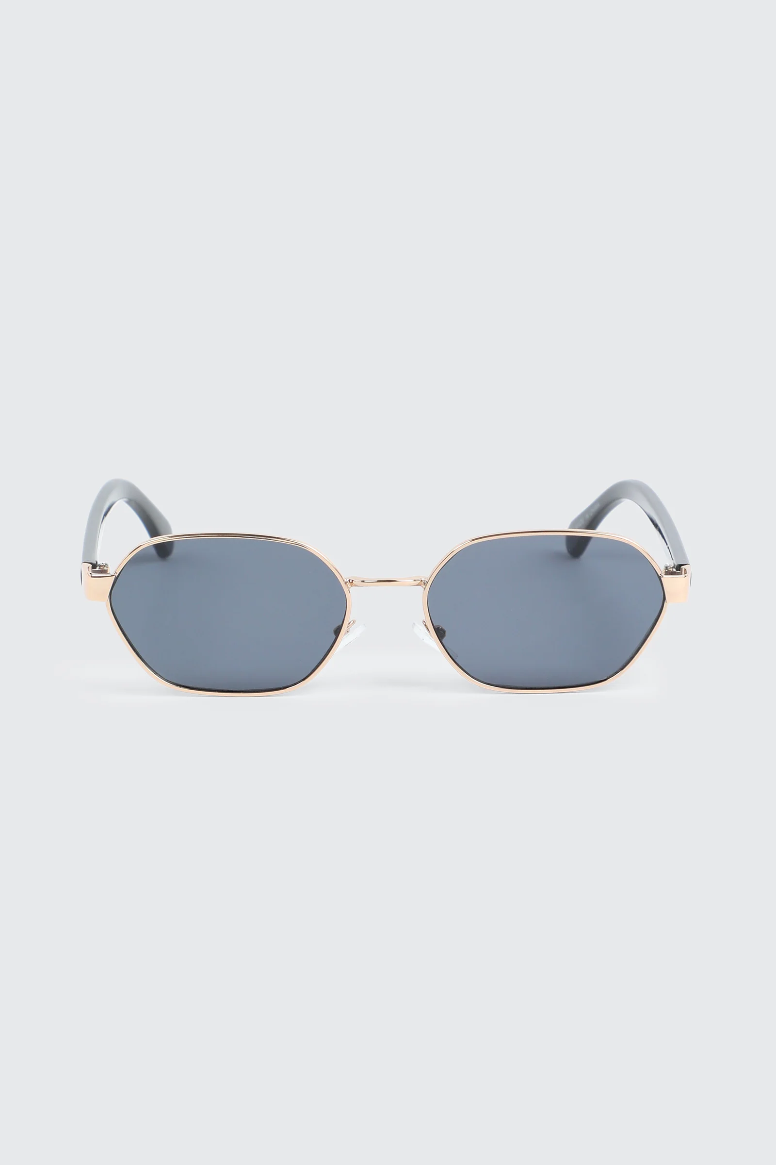 Slim Geometric Metal Sunglasses