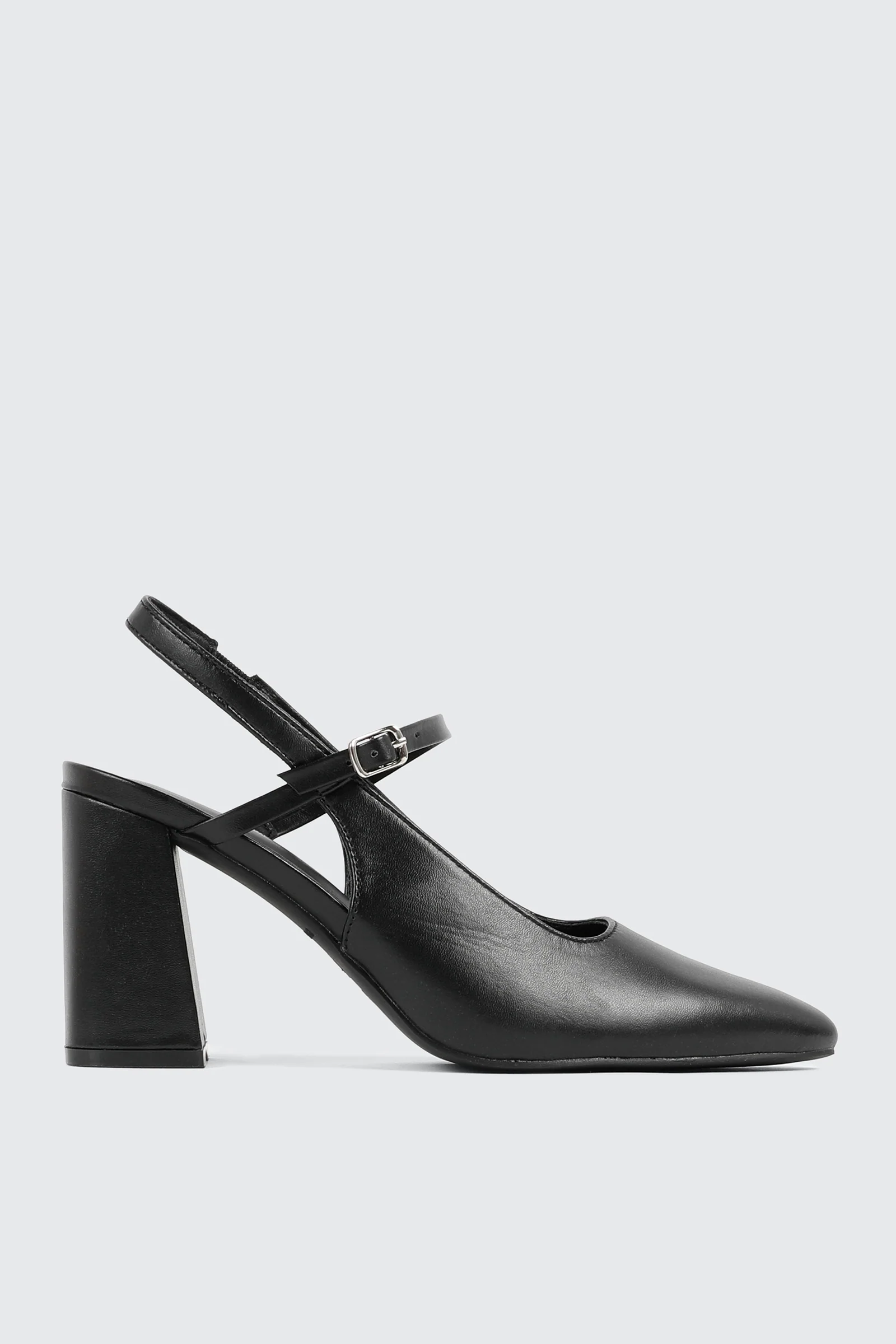 Slingback Block Heel Pumps