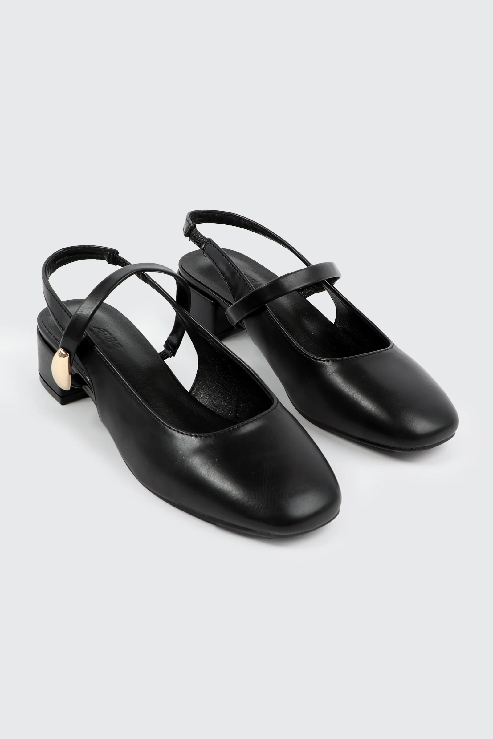 Slingback Shoes with Metal Ornament - Image 2