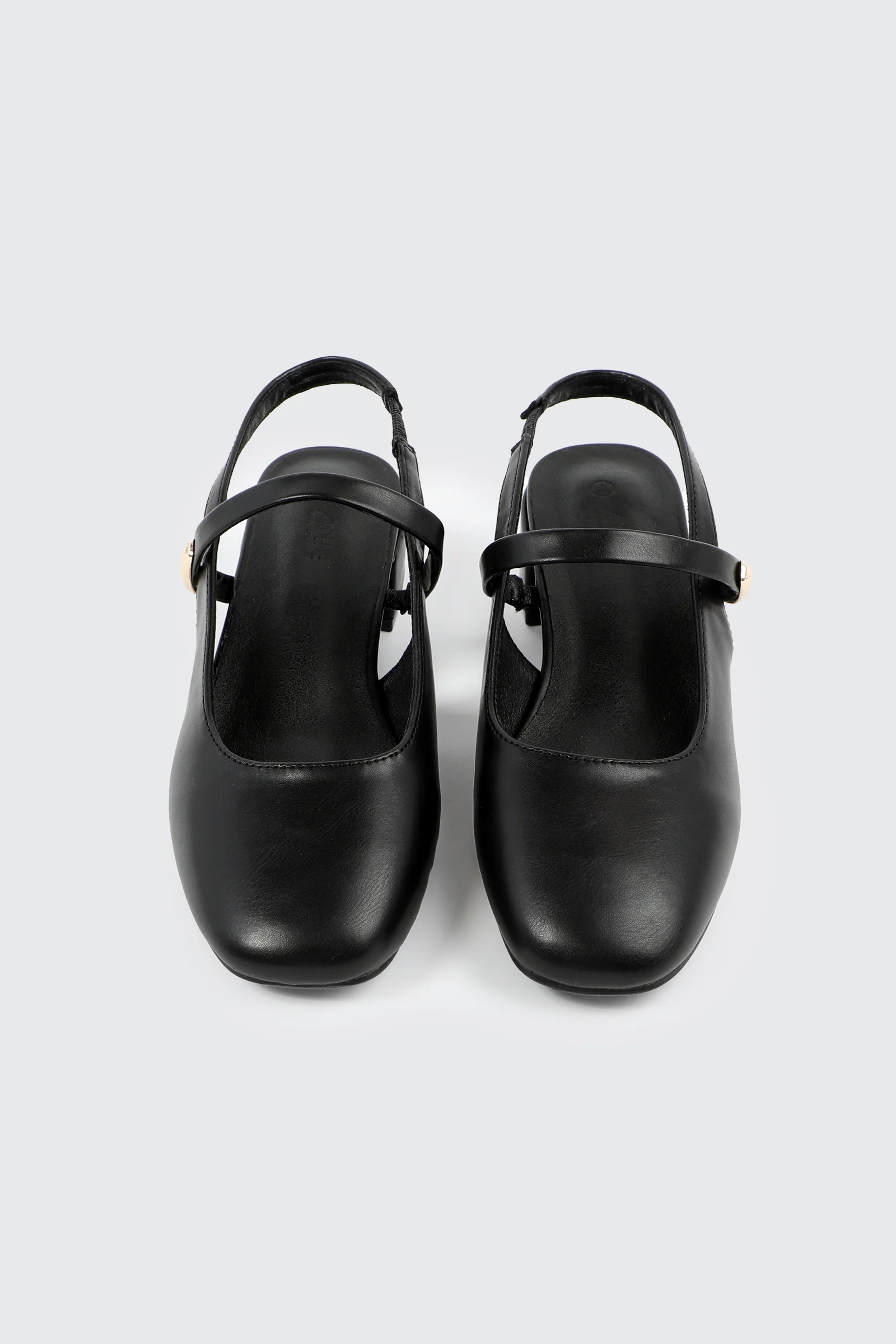 Slingback Shoes with Metal Ornament - Image 4