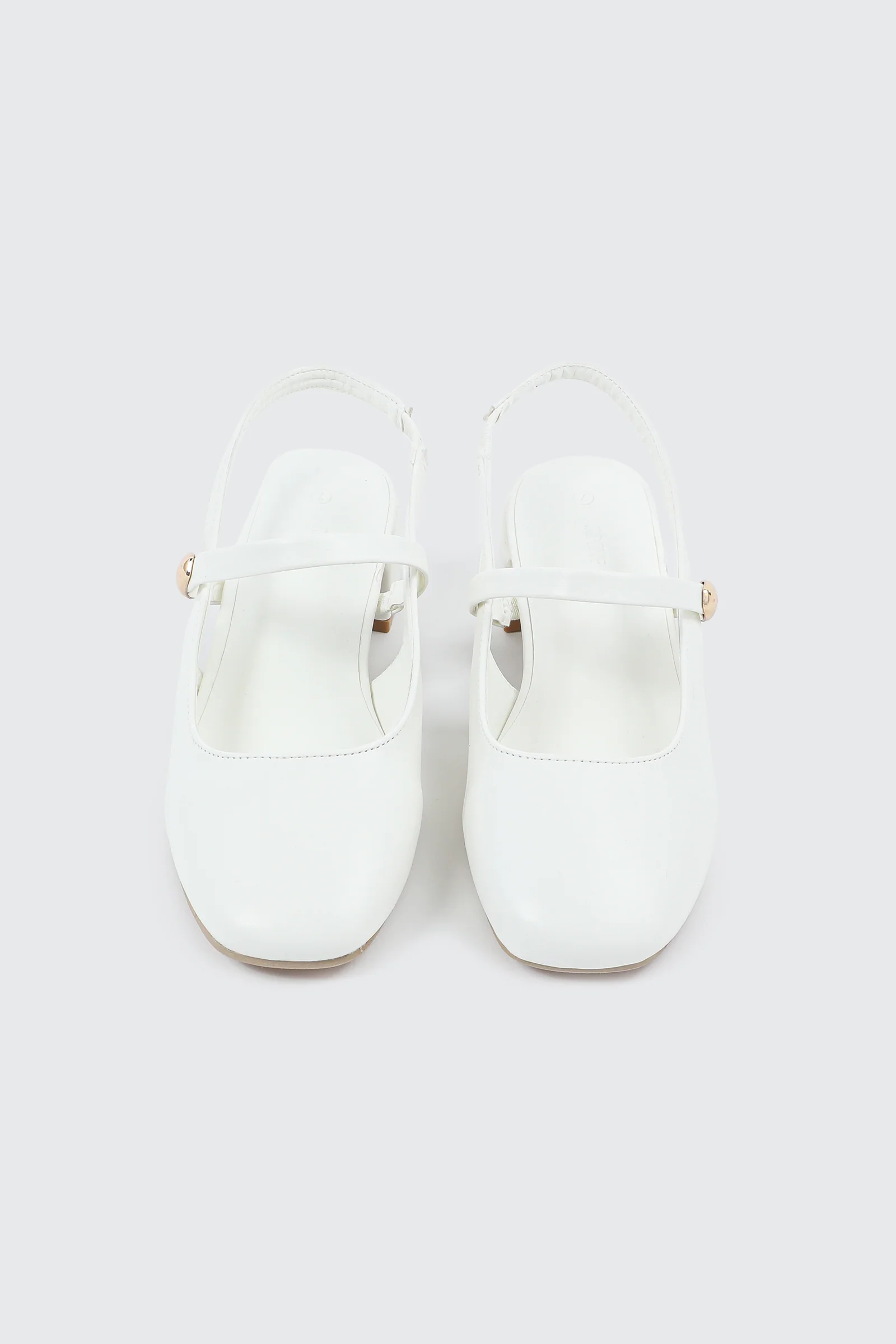 Slingback Shoes with Metal Ornament - Image 4