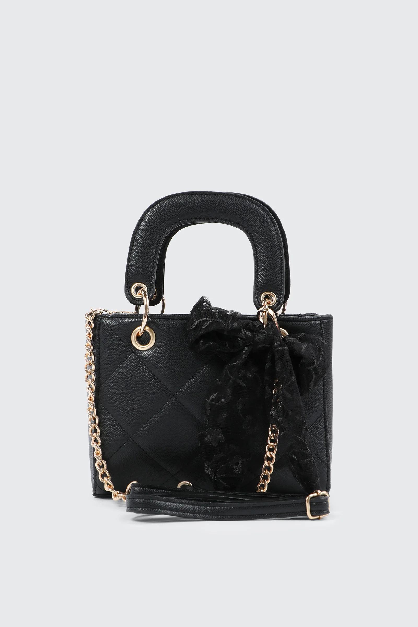 Small Tote Bag with Bow Detail