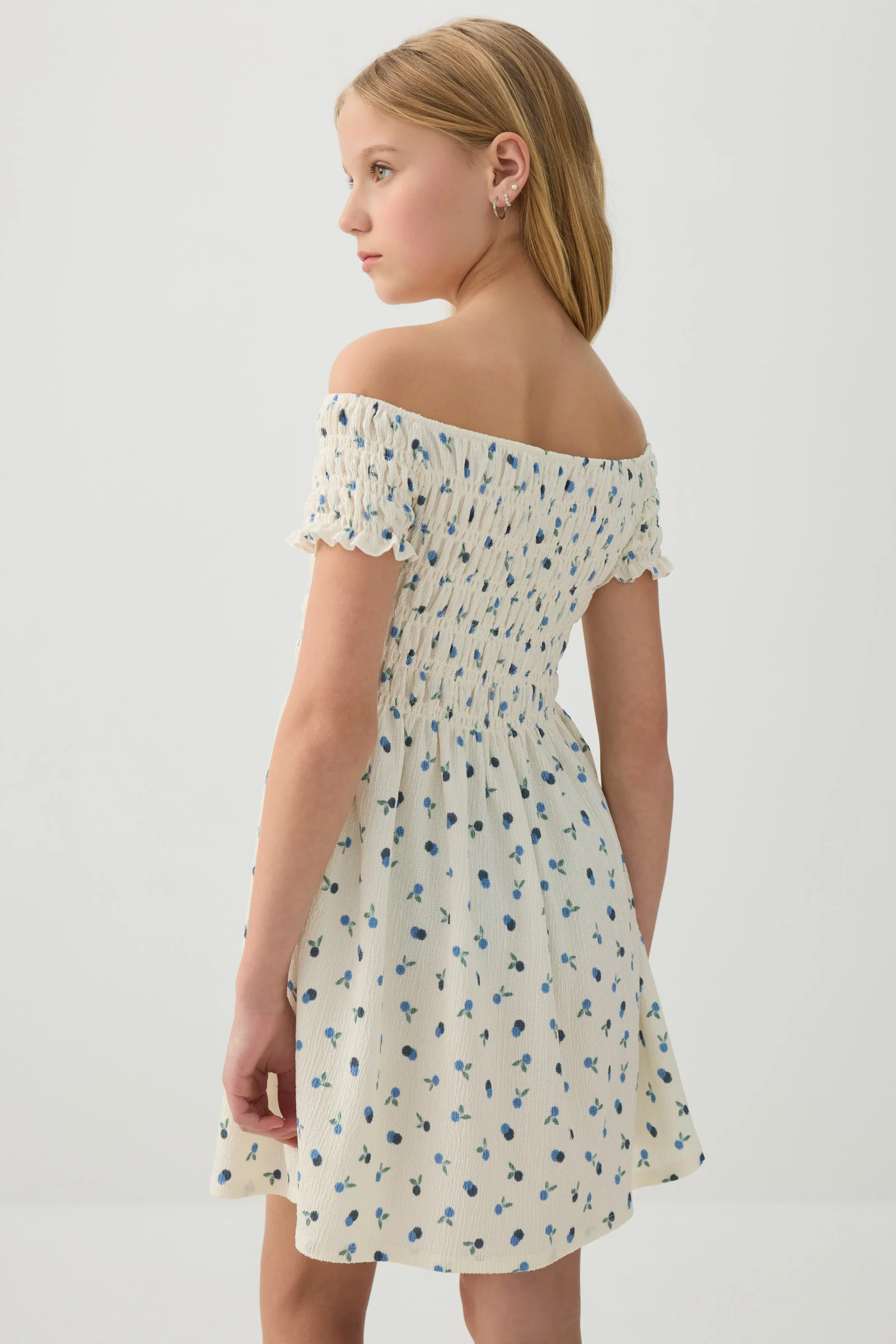 Smocked Off Shoulder Dress - Image 4