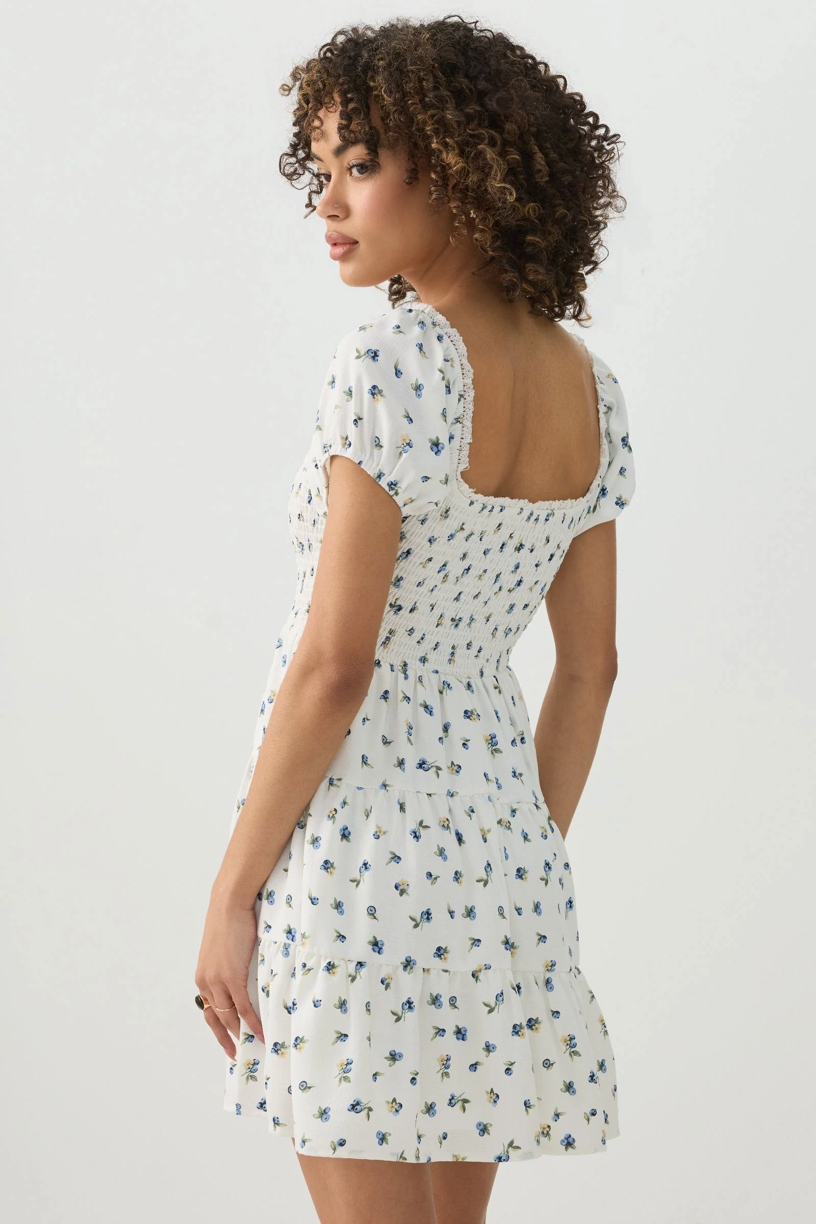 Smocked Tiered Midi Dress - Image 5