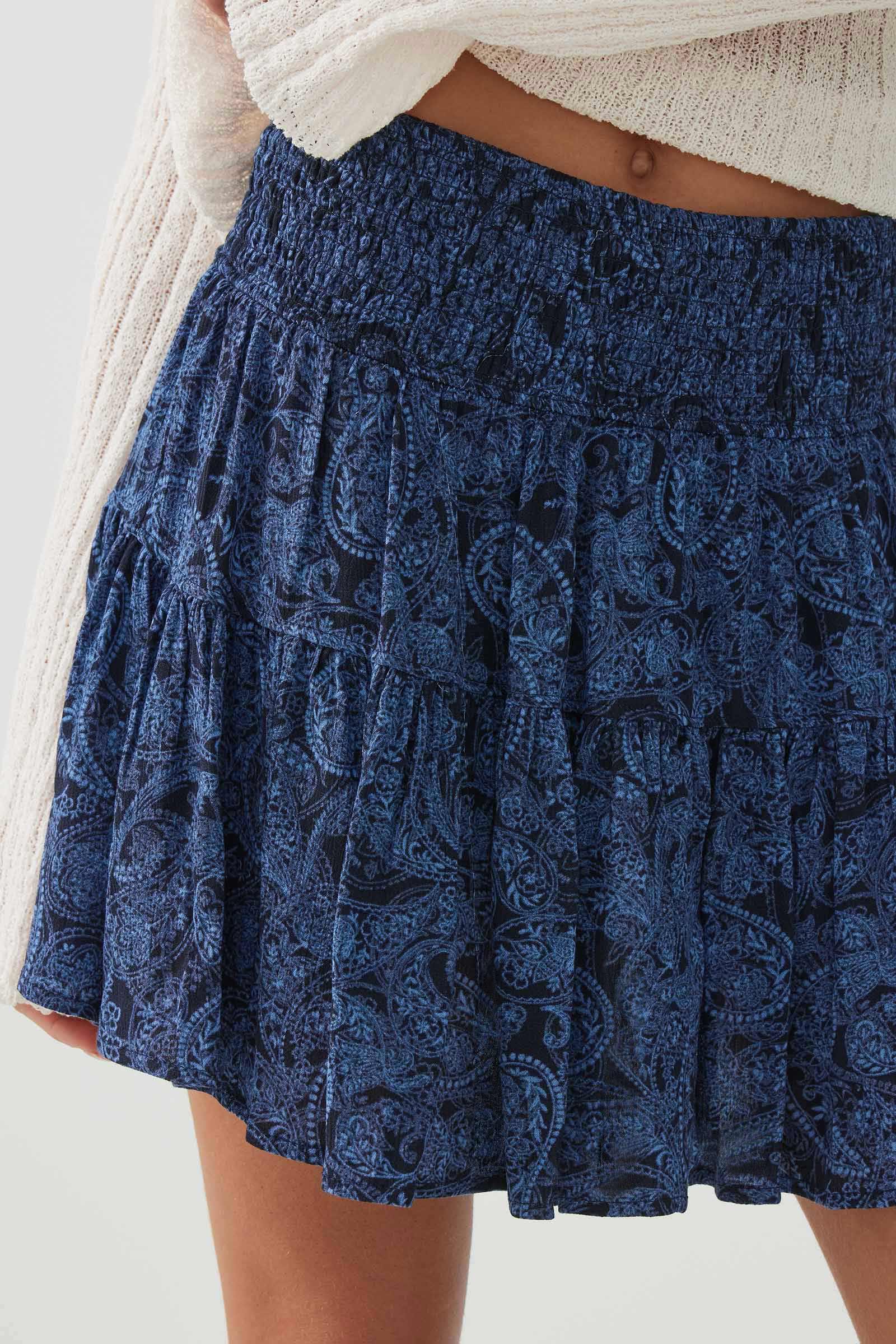 Smocked Waist Flowy Skort - Image 3