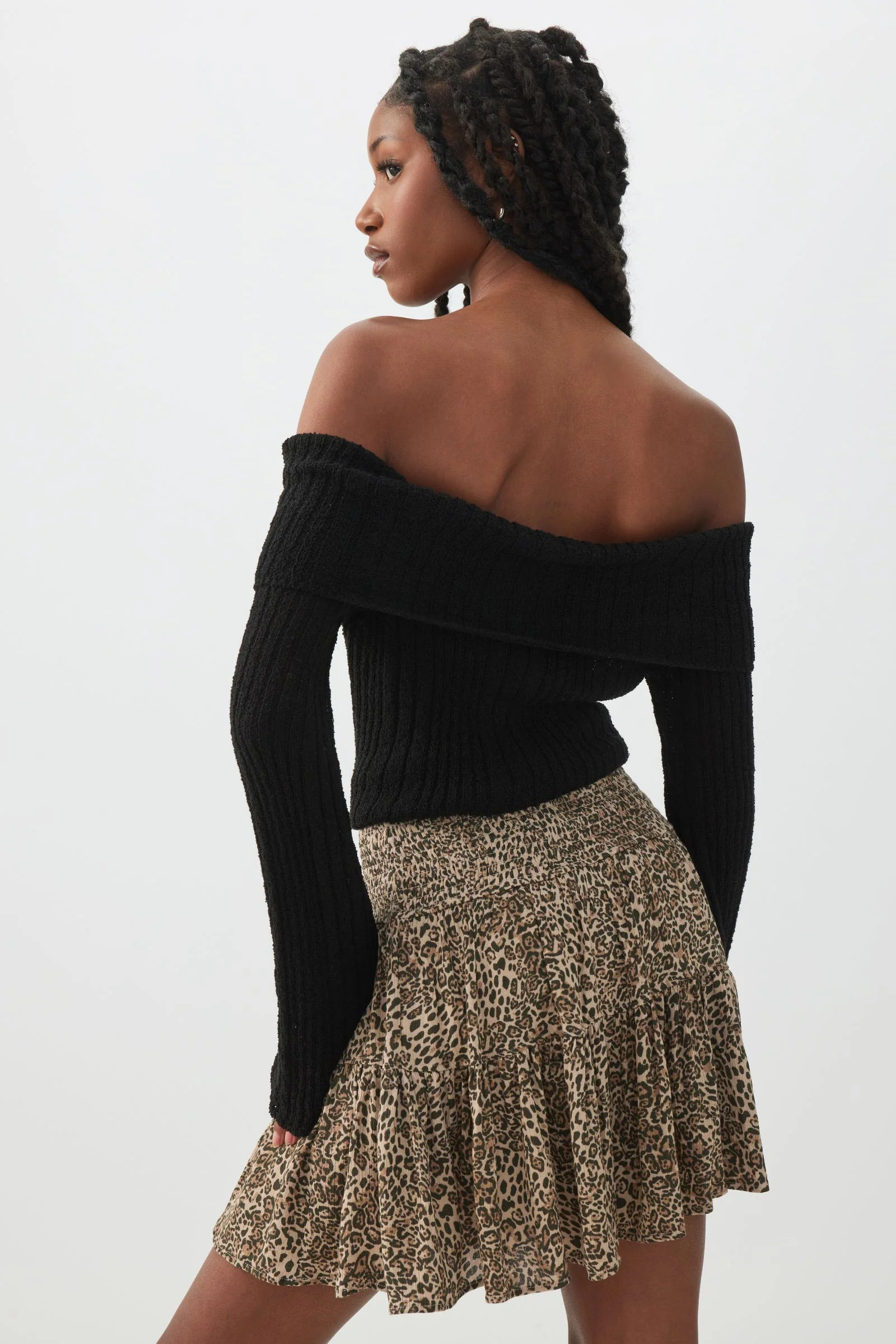 Smocked Waist Flowy Skort - Image 4