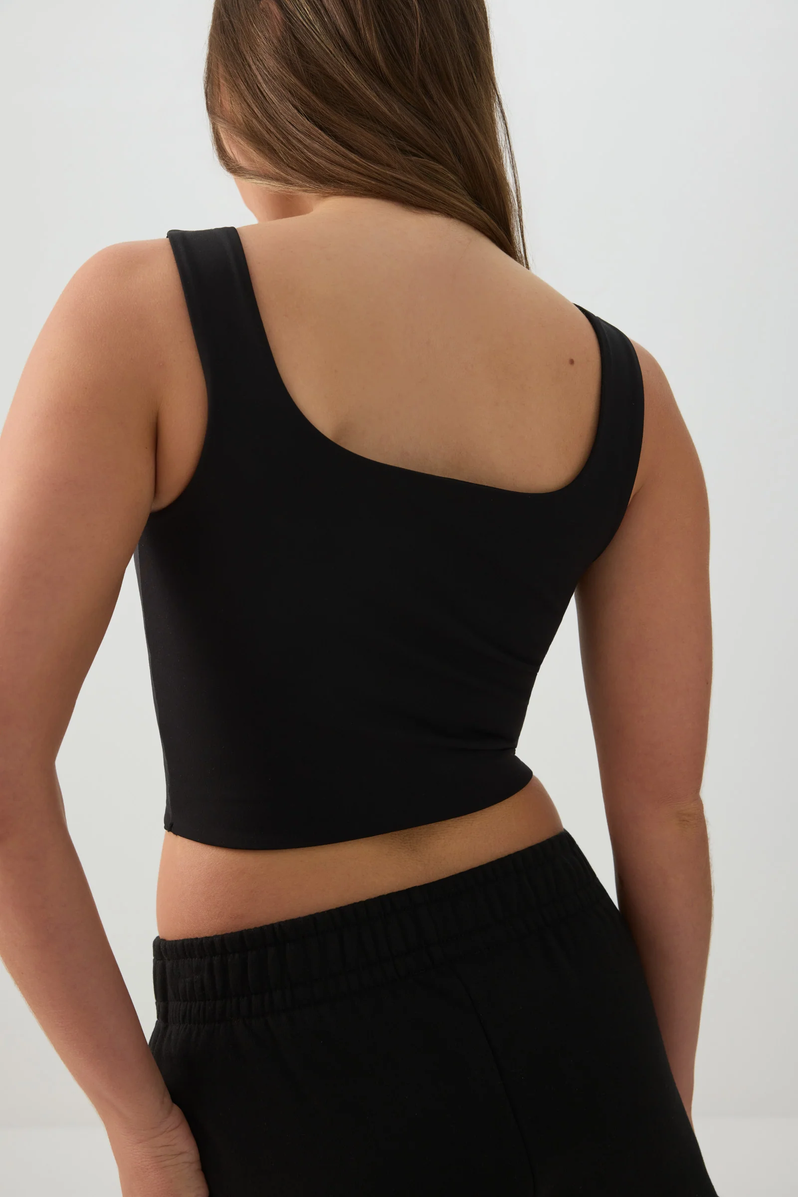Soft Cropped Double Layer Tank Top - Image 4