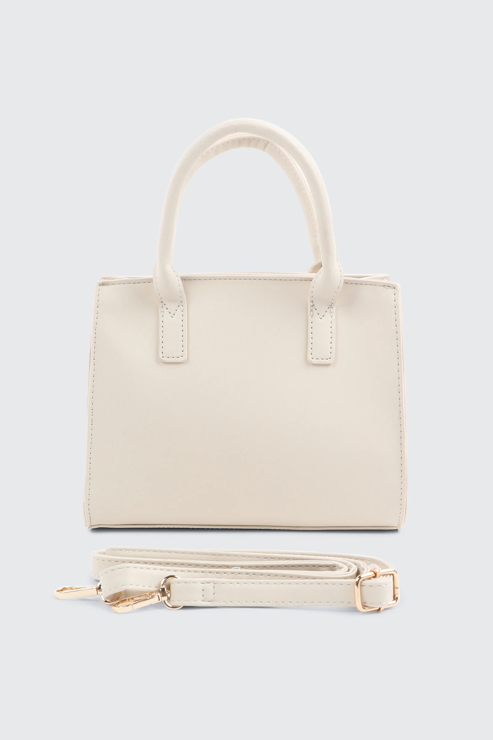 Square Handbag with Padlock Detail - Image 3