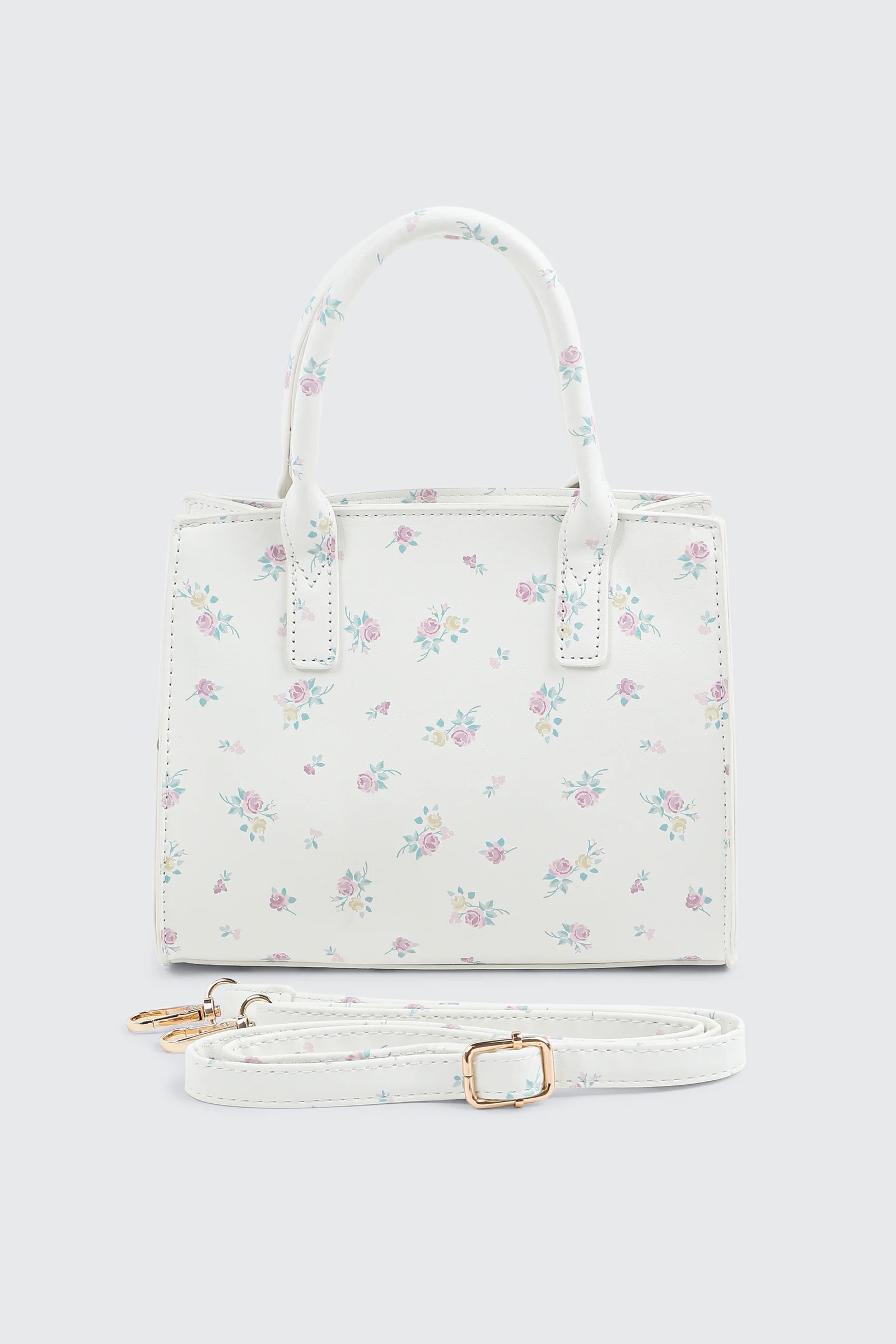 Square Handbag with Padlock Detail - Image 2