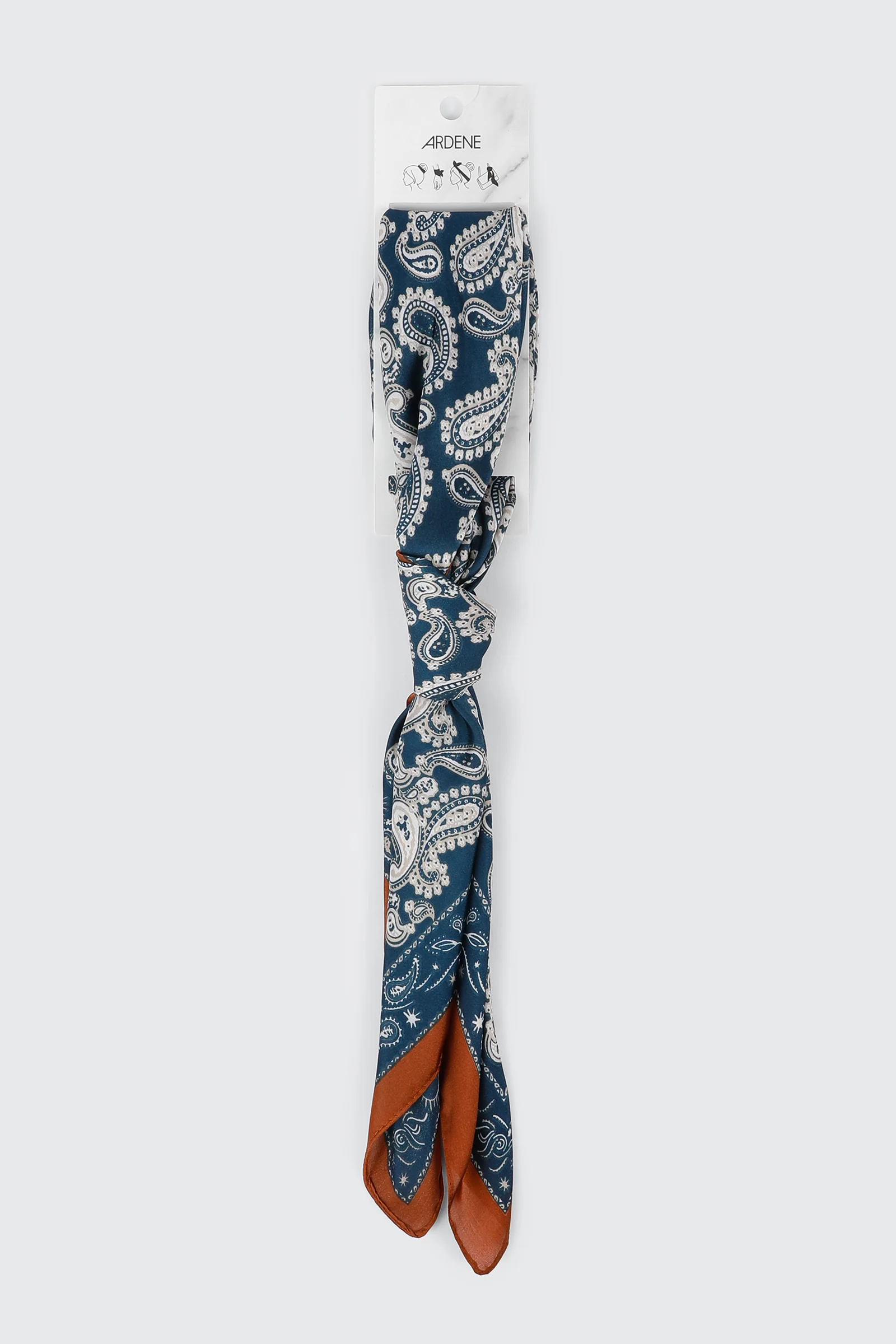 Square Paisley Print Scarf - Image 3
