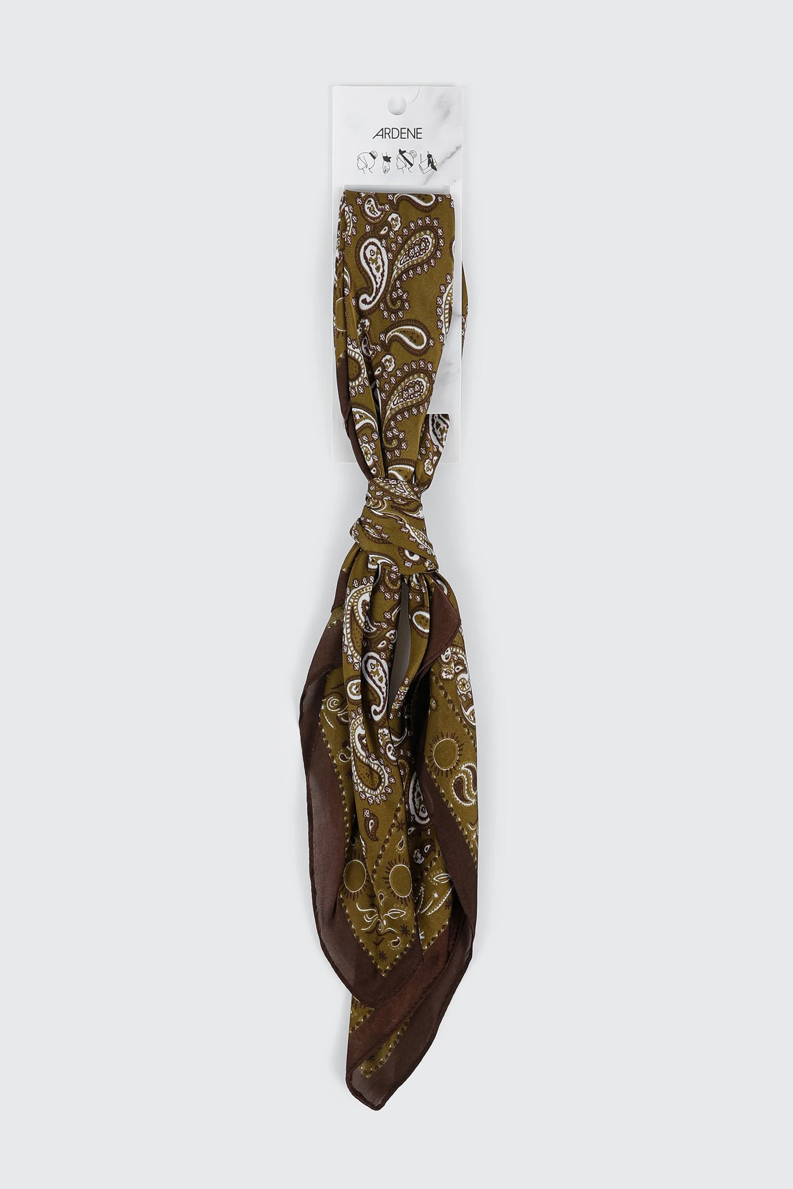 Square Paisley Print Scarf - Image 3