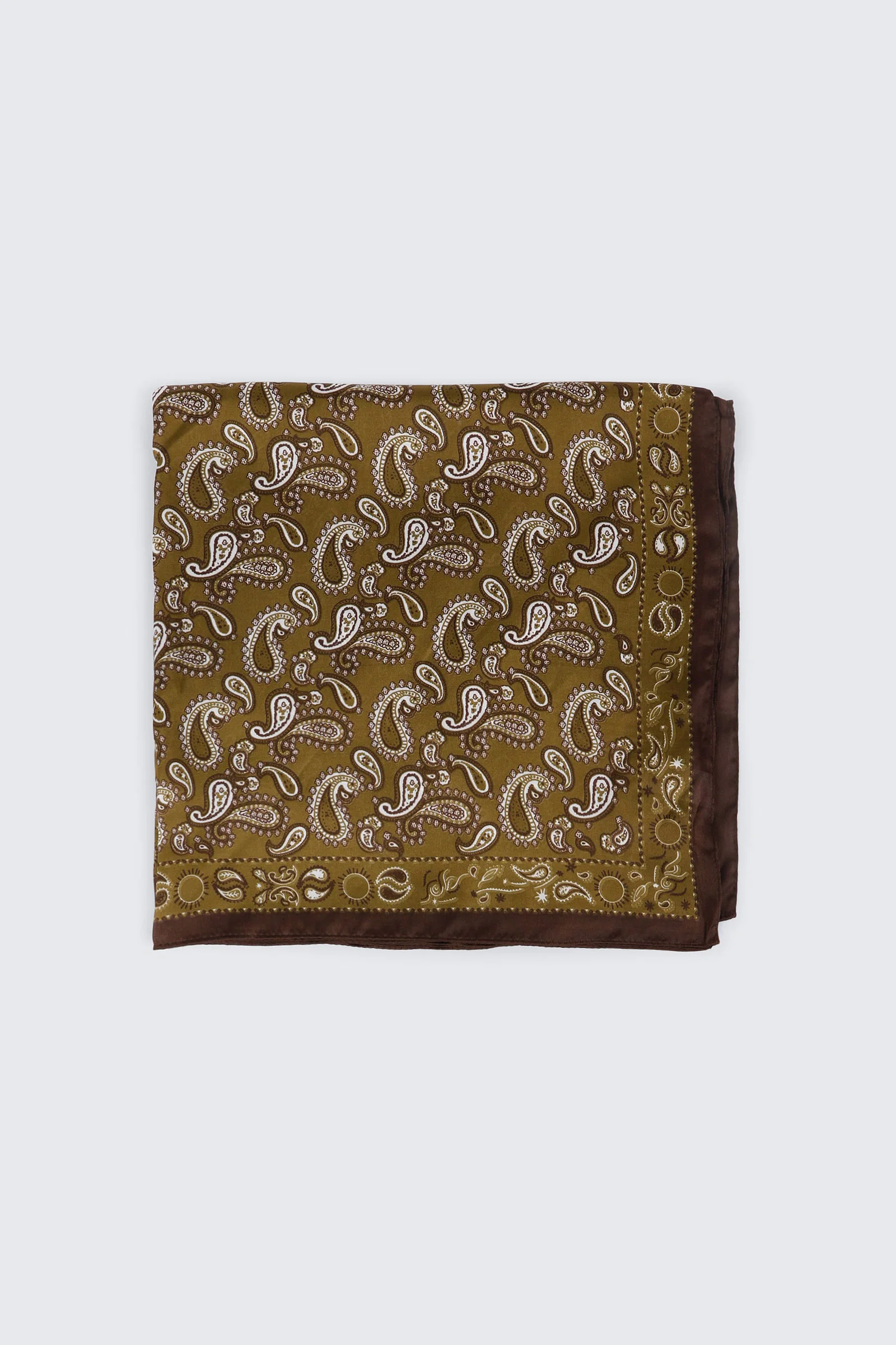 Square Paisley Print Scarf - Image 4