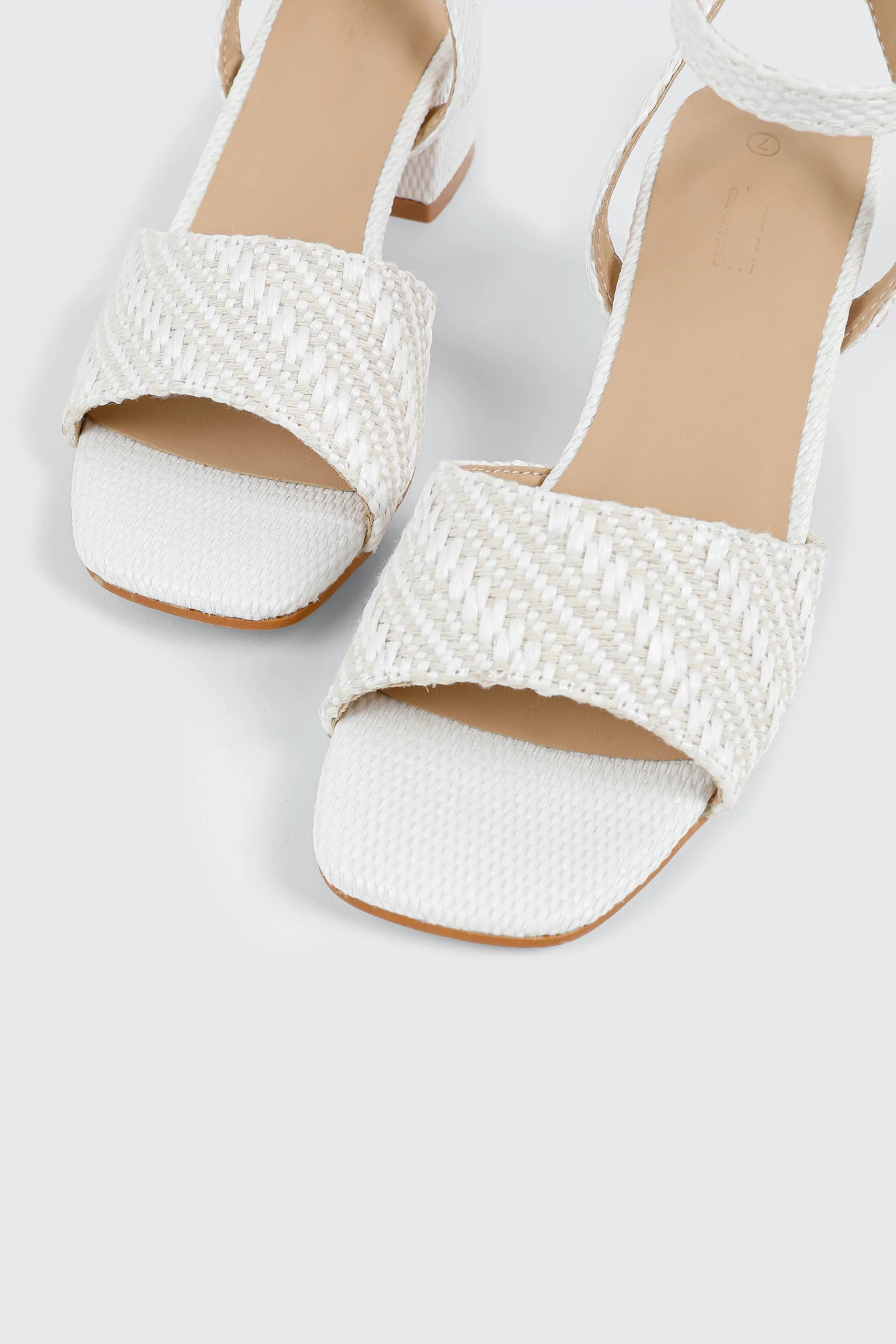 Square Toe Block Heel Sandals - Image 4