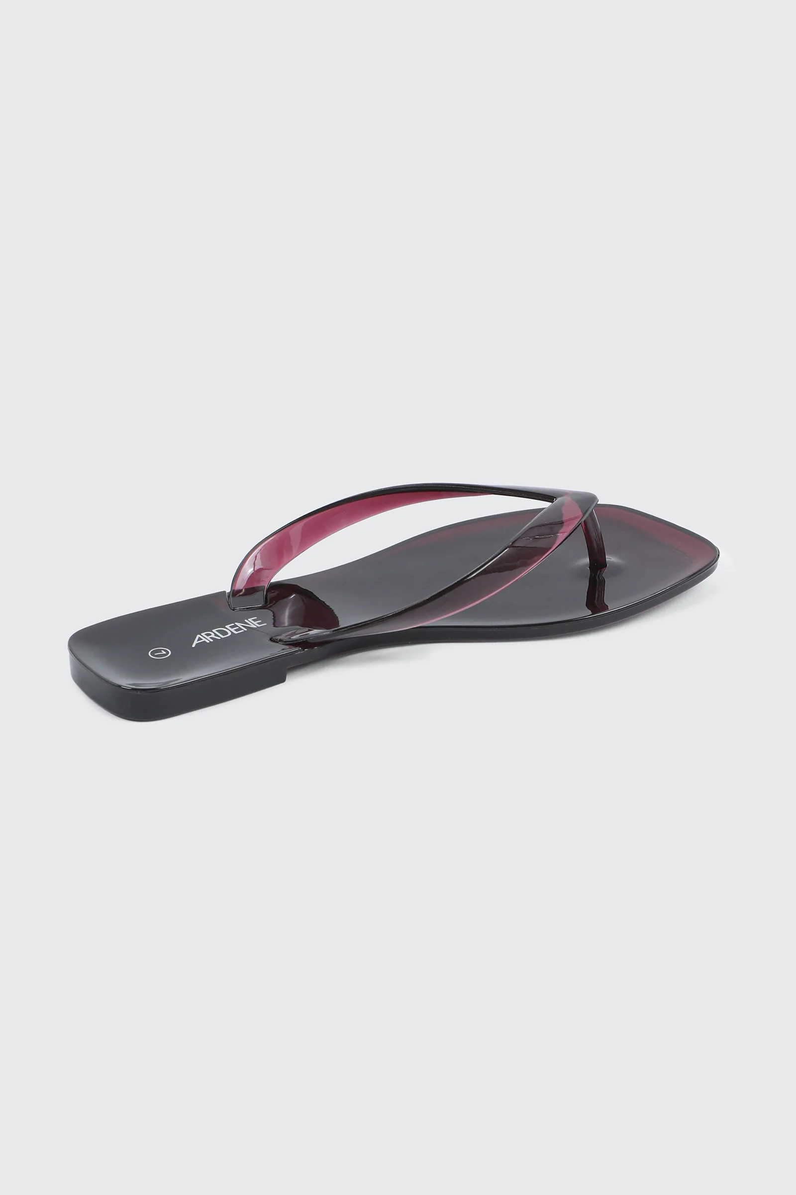 Square Toe Jelly Flip Flops - Image 3