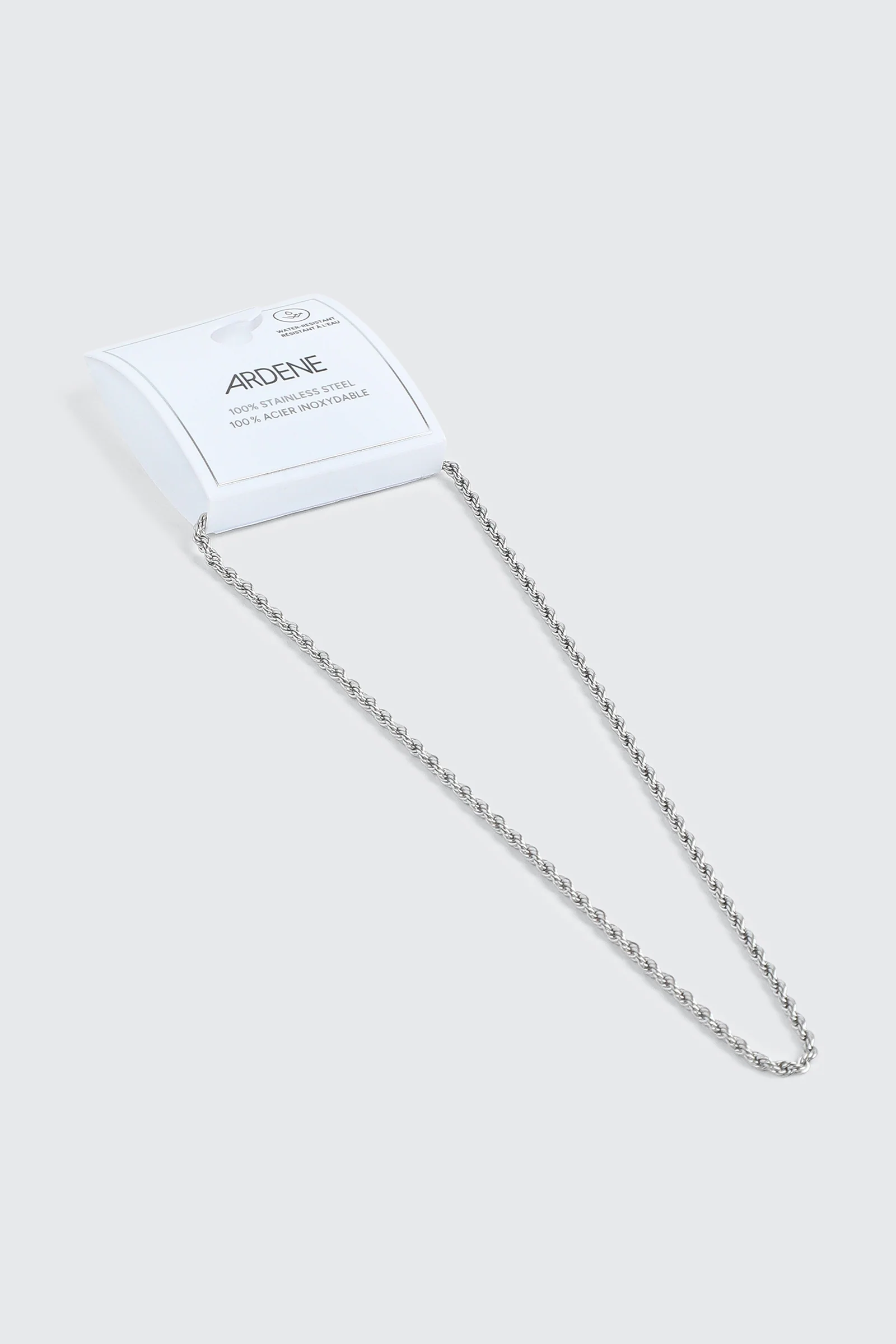 Stainless Steel Twist Chain Necklace - Image 2