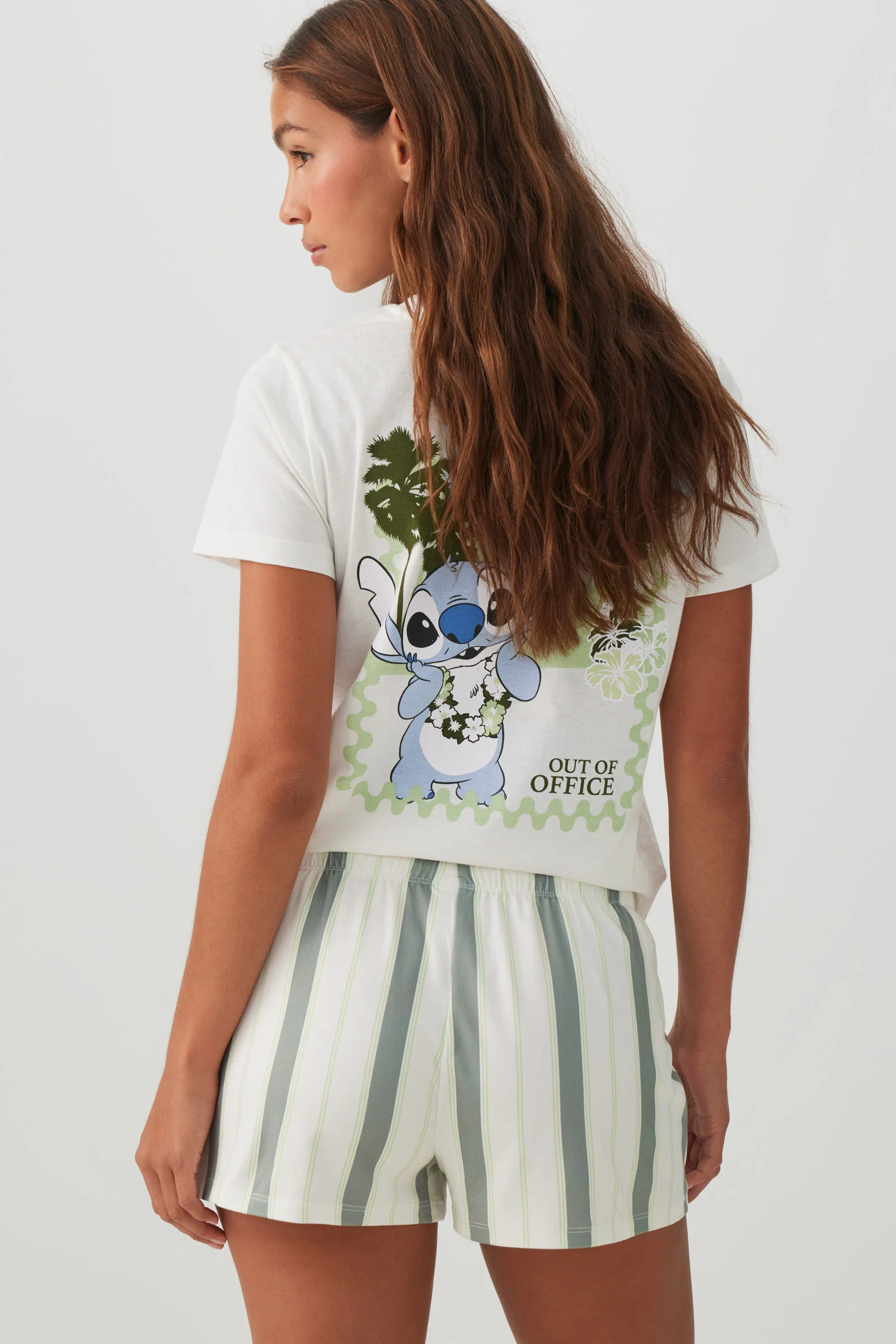 Stitch Print PJ Shorts - Image 4