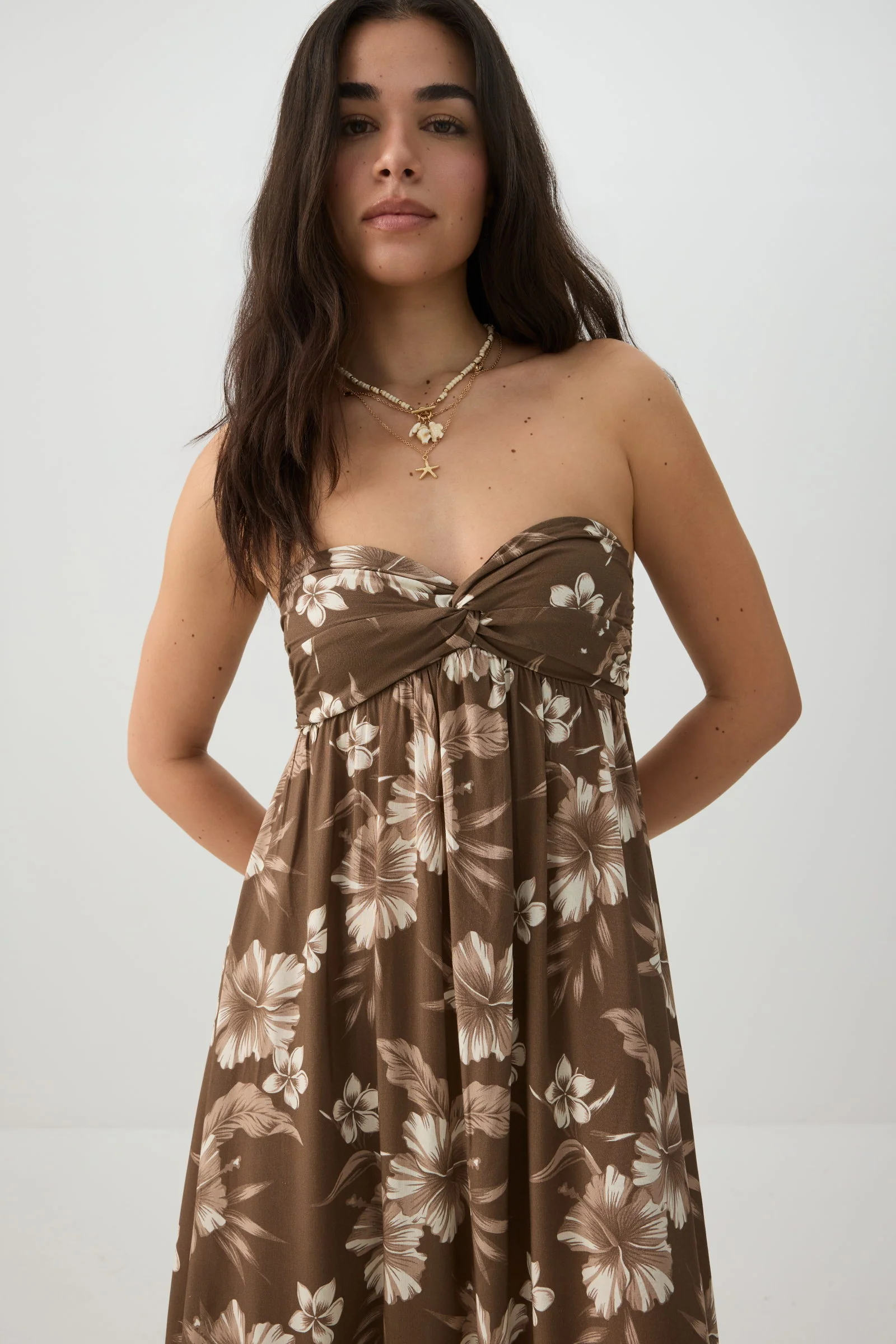 Strapless Floral Maxi Dress - Image 2
