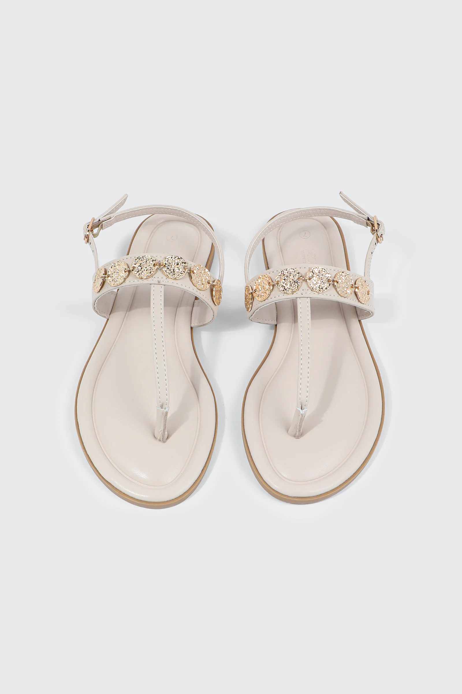 Strappy Sandals with Coin Charms - Image 4