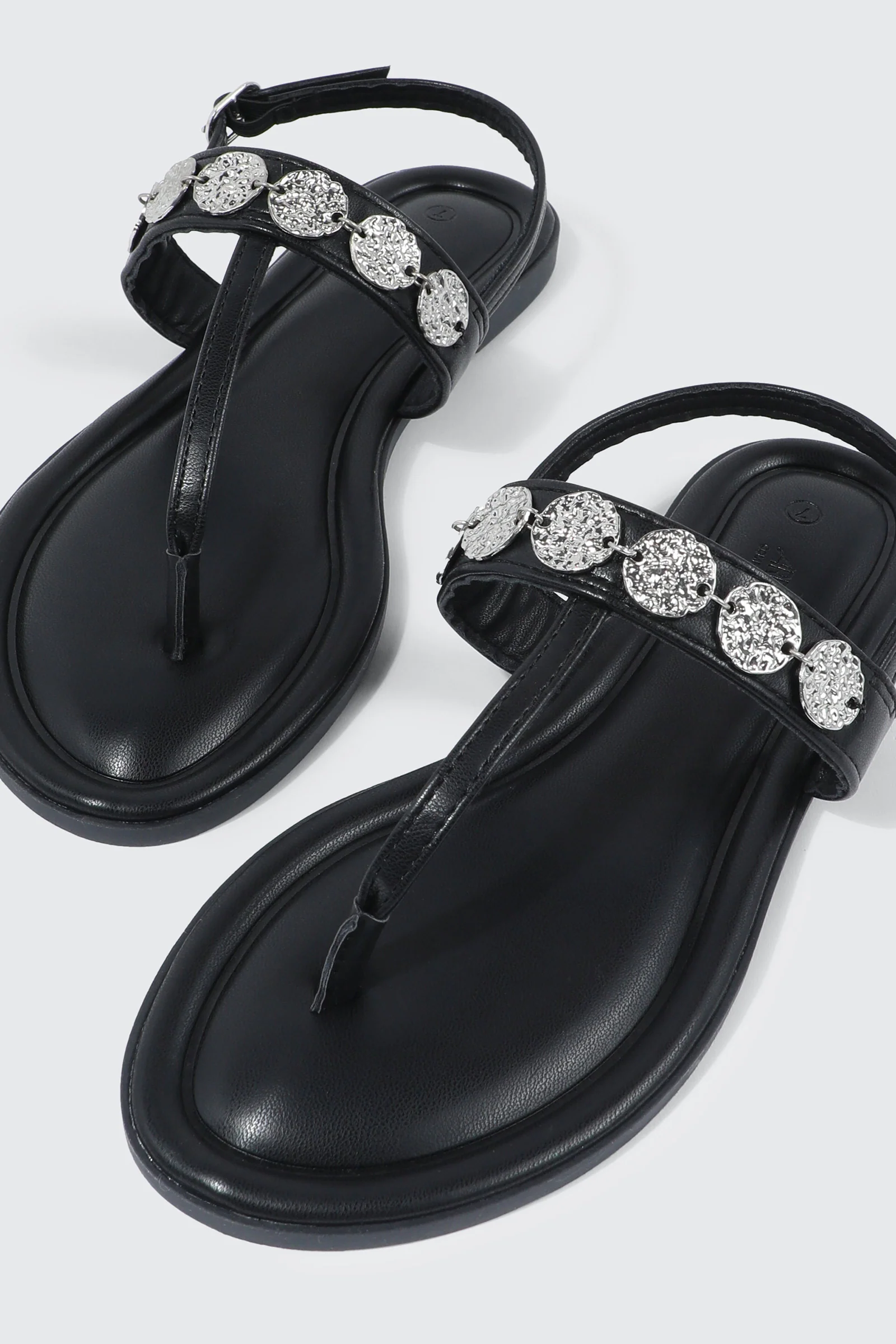 Strappy Sandals with Coin Charms - Image 2